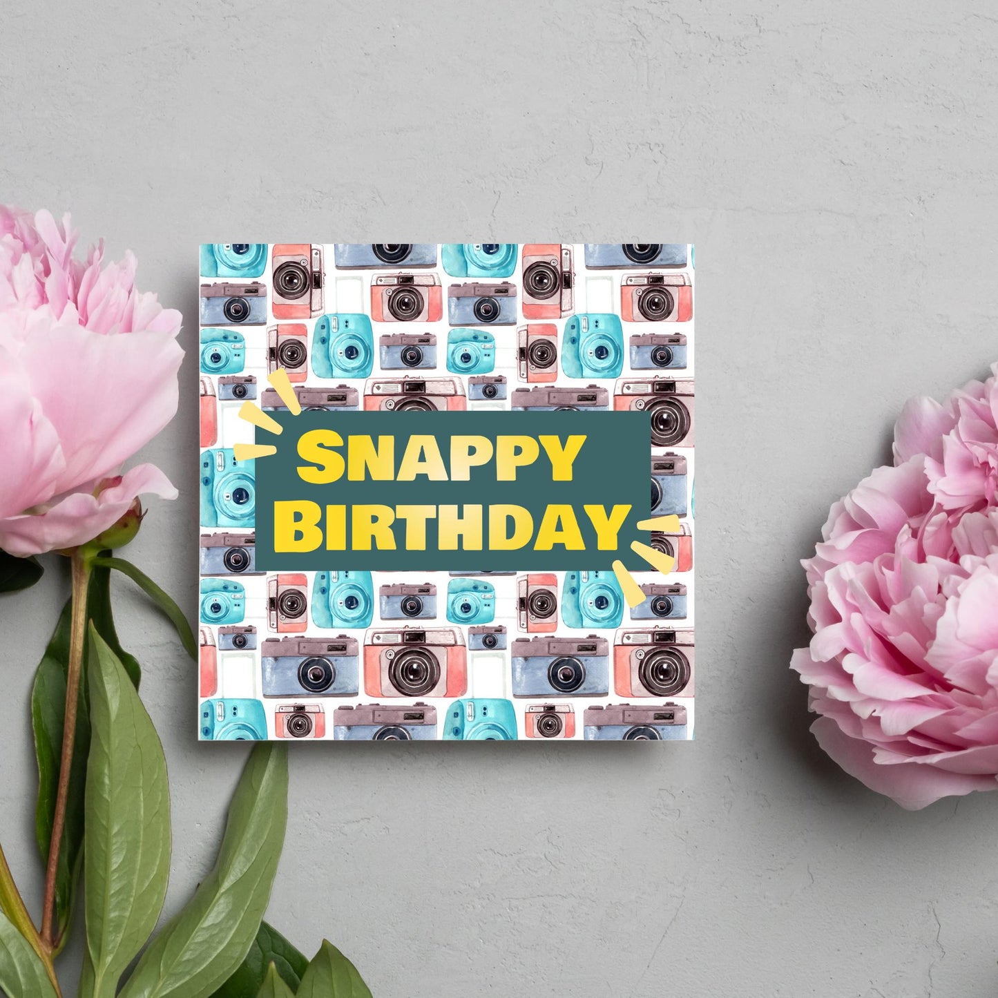 Photographer Birthday Card, Camera design, Photography Card, Birthday Card, Camera Card, Card For Him, Card For Her, Photography Club Card