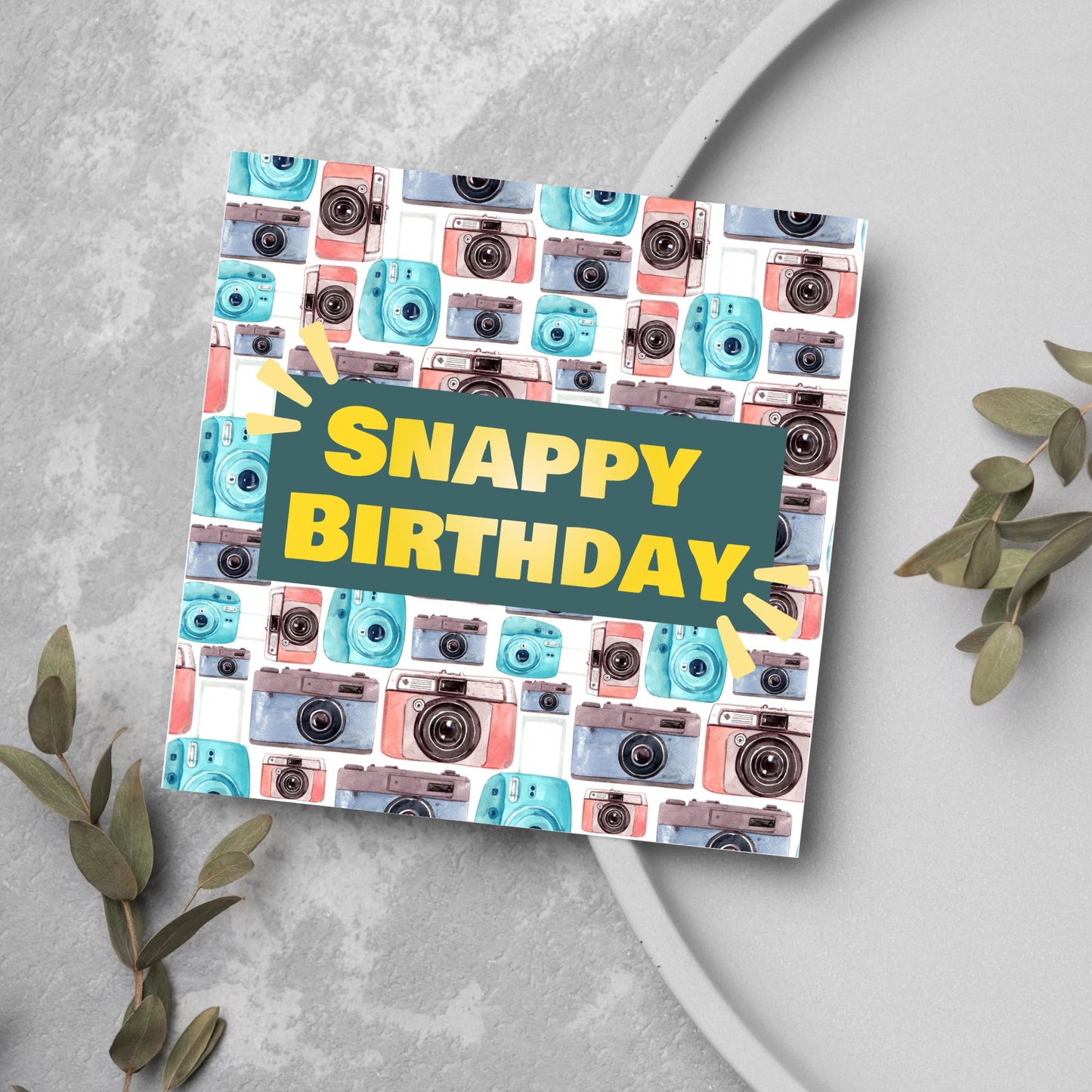 Photographer Birthday Card, Camera design, Photography Card, Birthday Card, Camera Card, Card For Him, Card For Her, Photography Club Card