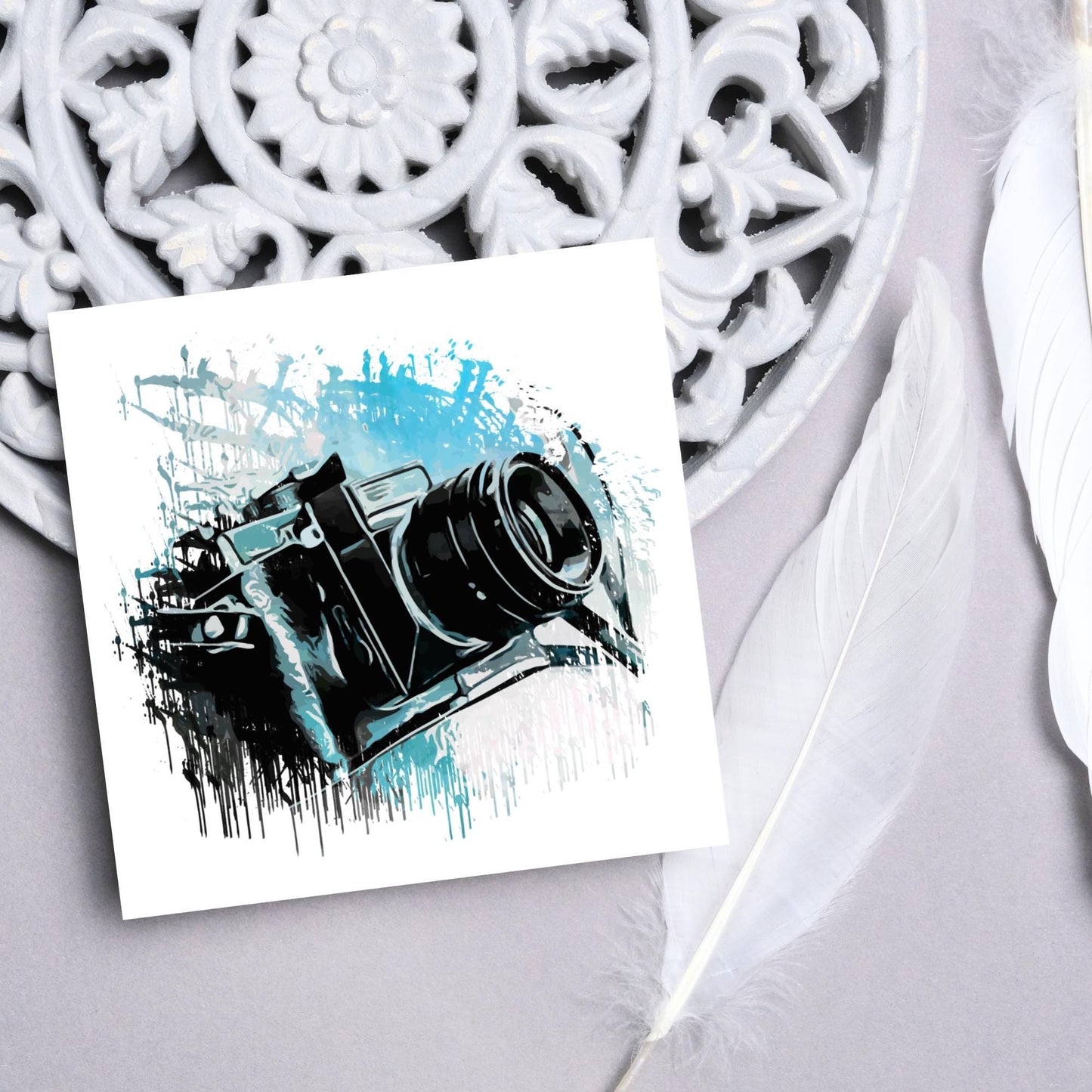 Photographer Birthday Card, Camera design, Photography Card, Birthday Card, Camera Card, Card For Him, Card For Her, Photography Club Card