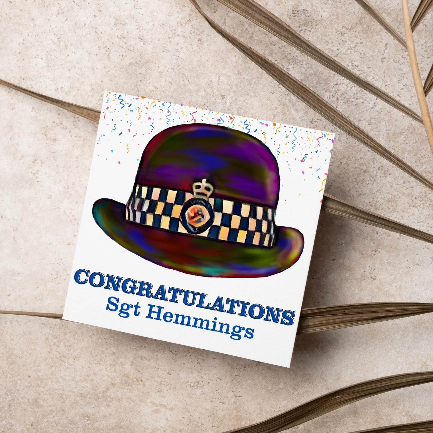 Personalised Congratulations Police Card, Card for Daughter, Card for Sister, Congratulations Card, PCSO Graduation Card, Police Graduation