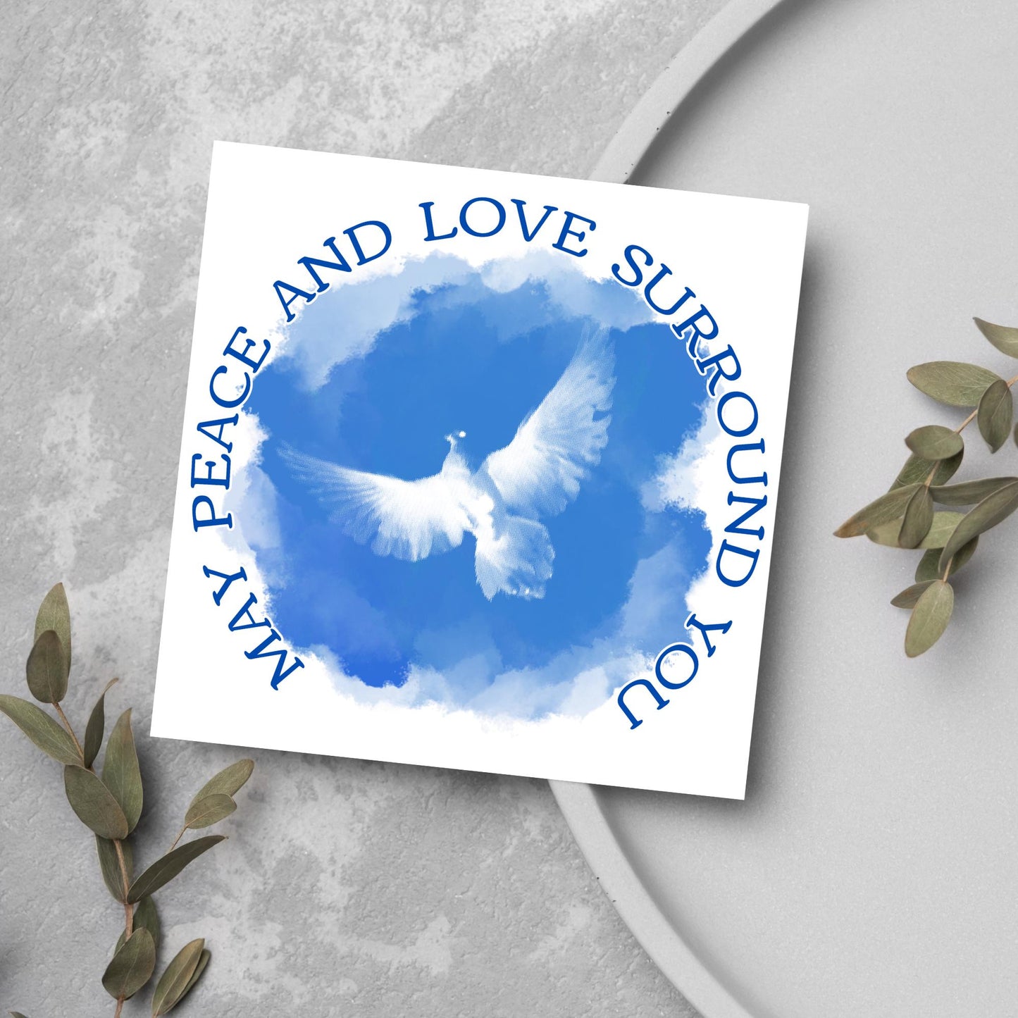 Sorry for Your Loss Card, Bereavement Card, Deepest Sympathy Card, Card for Loss, Rest in Peace, Funeral Card, Condolences Card, Dove Card