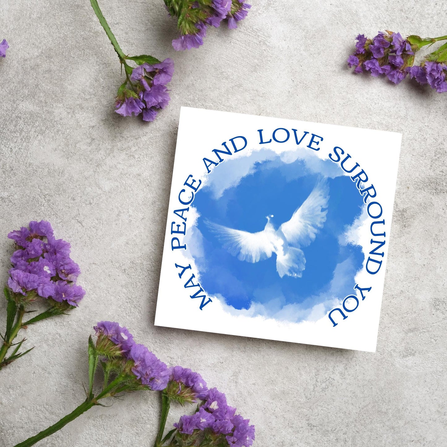 Sorry for Your Loss Card, Bereavement Card, Deepest Sympathy Card, Card for Loss, Rest in Peace, Funeral Card, Condolences Card, Dove Card