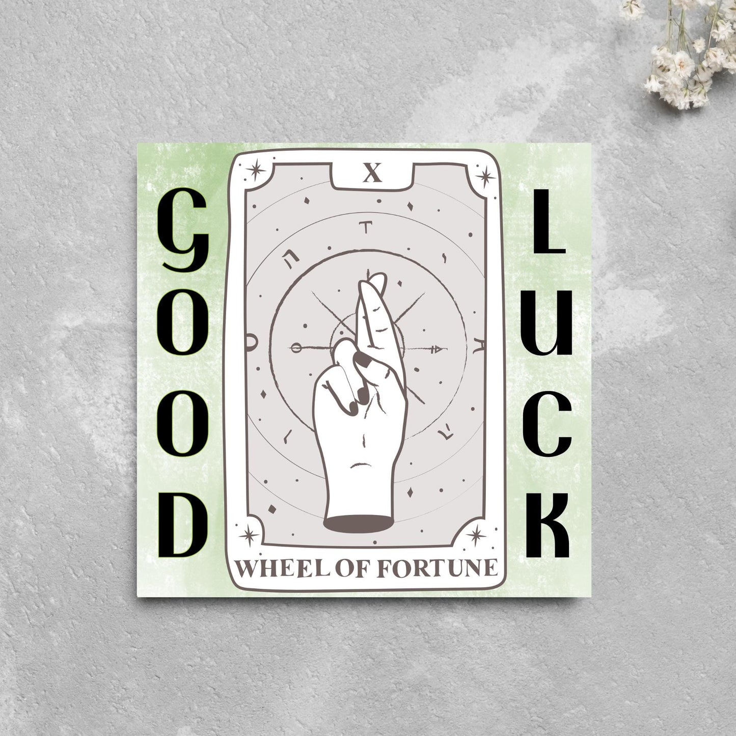 Good Luck Card, Exam Card, Tarot Good Luck Card, Driving Test, Travelling Card, New Job Card, Emigrating Card, Leaving Card