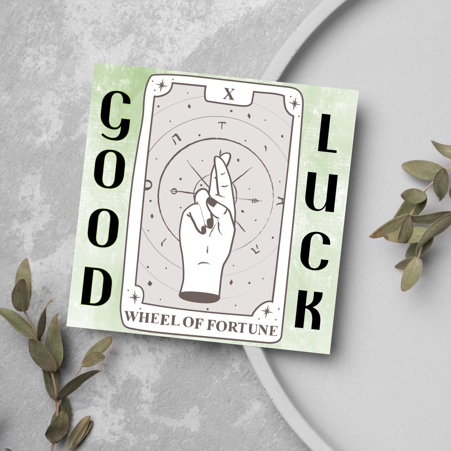 Good Luck Card, Exam Card, Tarot Good Luck Card, Driving Test, Travelling Card, New Job Card, Emigrating Card, Leaving Card