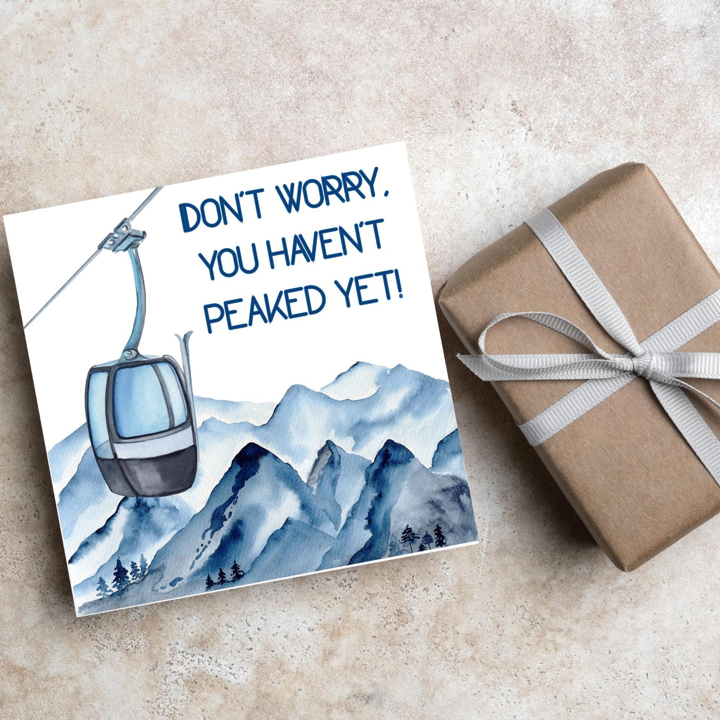Skiing Birthday Card, Sport Card, Sport Birthday Card, Card for Him, Card for Her, Ski Birthday Card, Ski Slope, Snowboarding Card