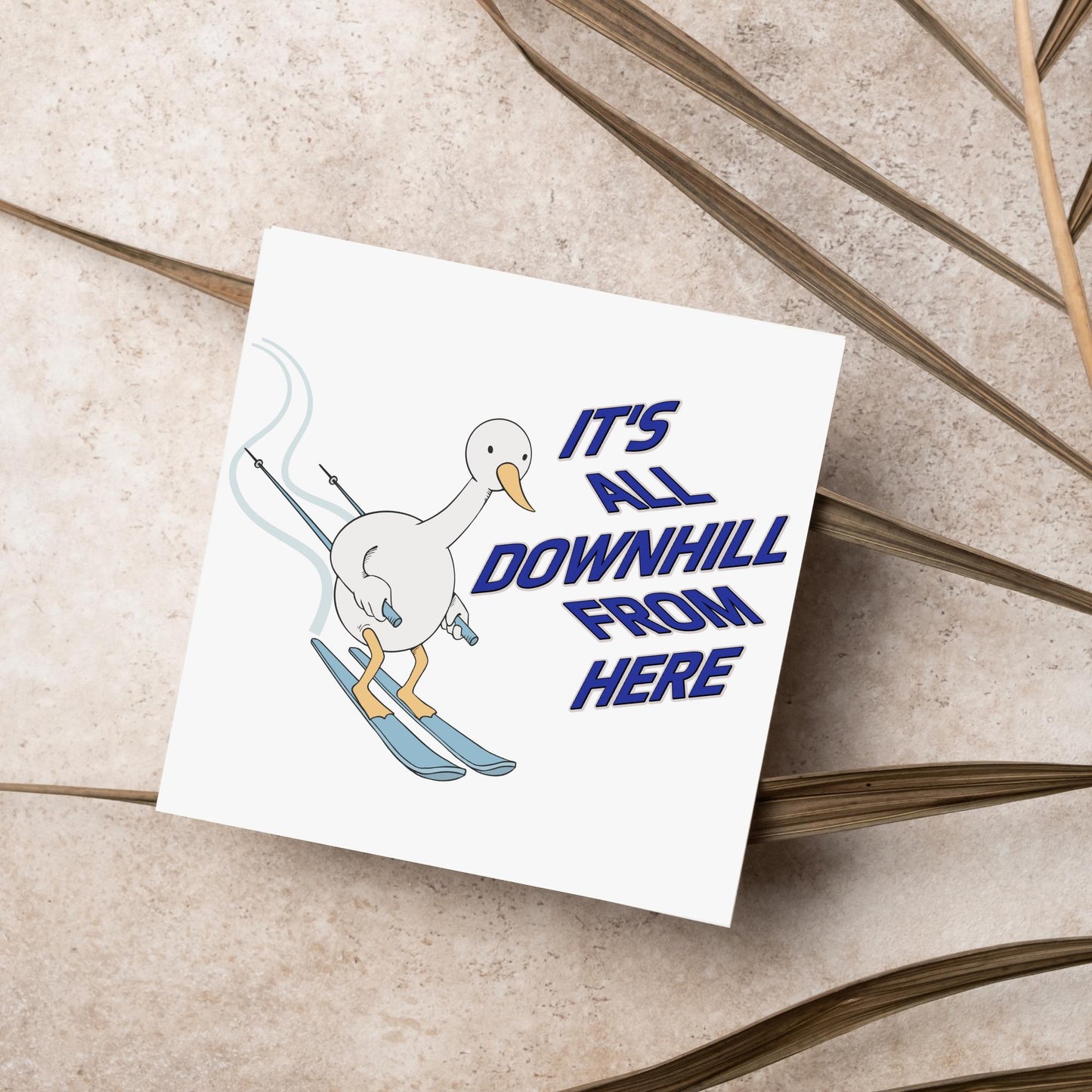 Skiing Birthday Card, Sport Card, Sport Birthday Card, Card for Him, Card for Her, Ski Birthday Card, Ski Slope, Snowboarding Card