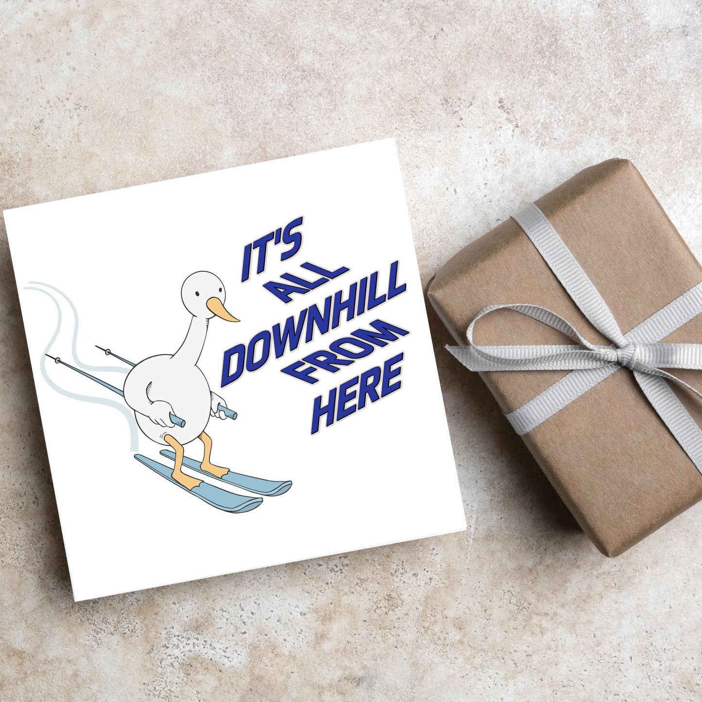 Skiing Birthday Card, Sport Card, Sport Birthday Card, Card for Him, Card for Her, Ski Birthday Card, Ski Slope, Snowboarding Card