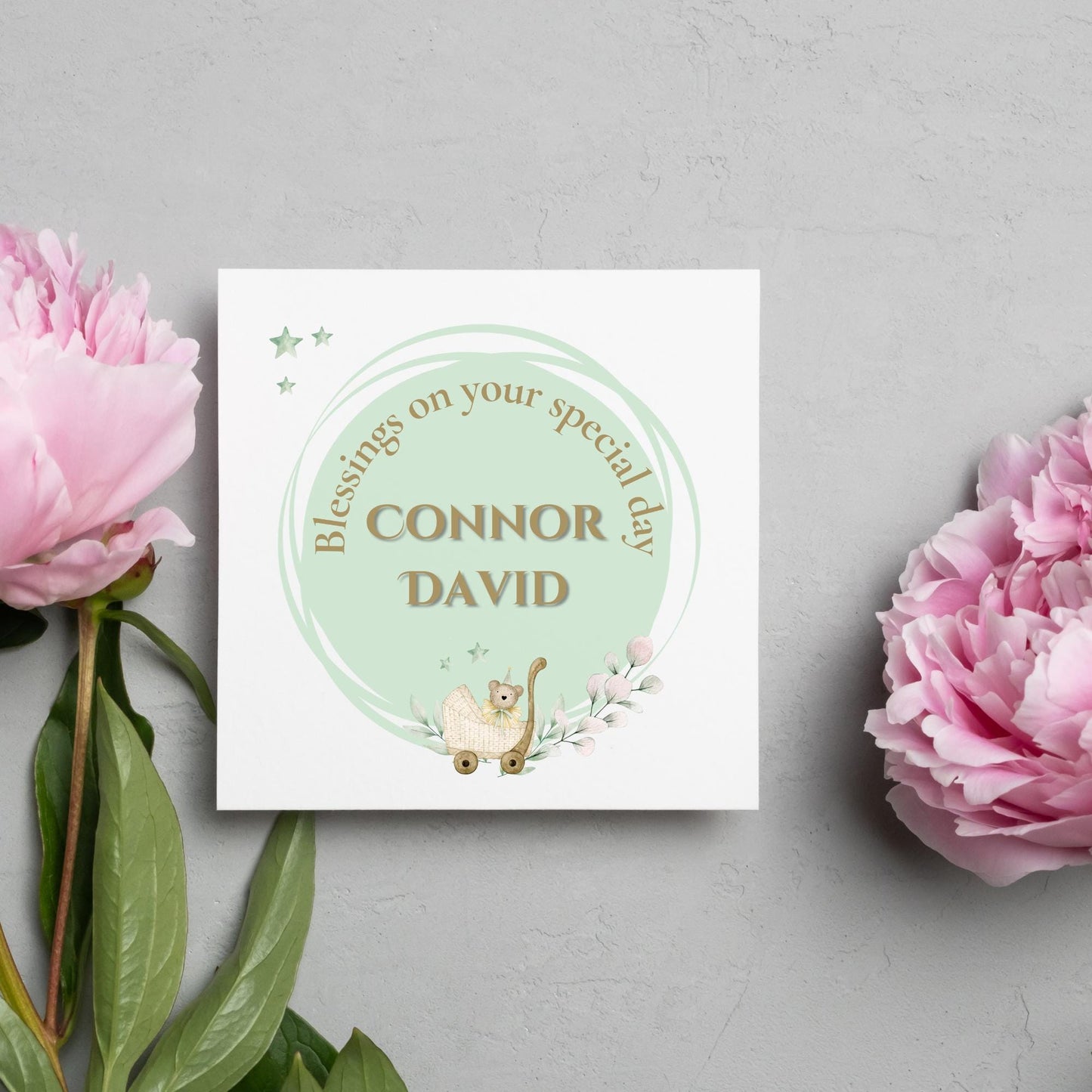 Christening Card, Baptism Card, Baby Baptism, Baby Christening, Naming Ceremony Card, Christian Baby Card, Card For Christening