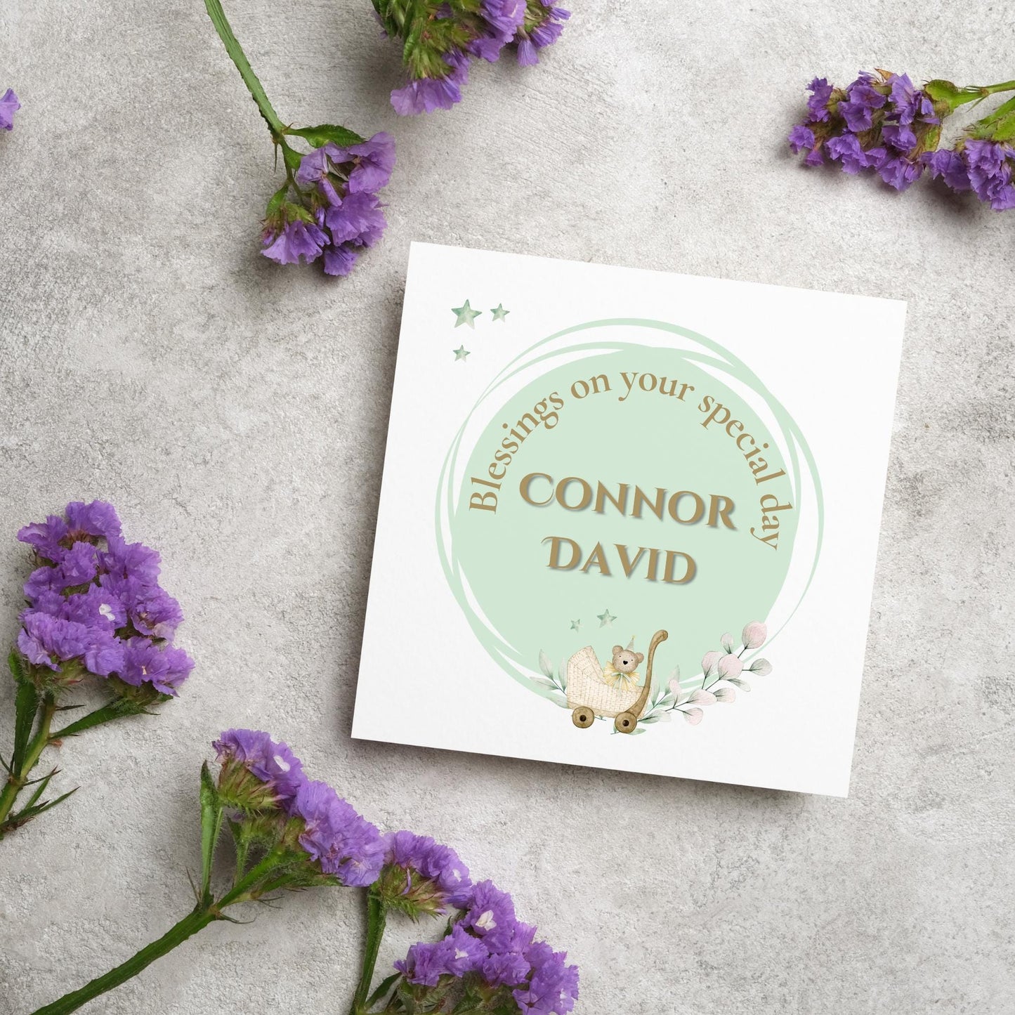 Christening Card, Baptism Card, Baby Baptism, Baby Christening, Naming Ceremony Card, Christian Baby Card, Card For Christening