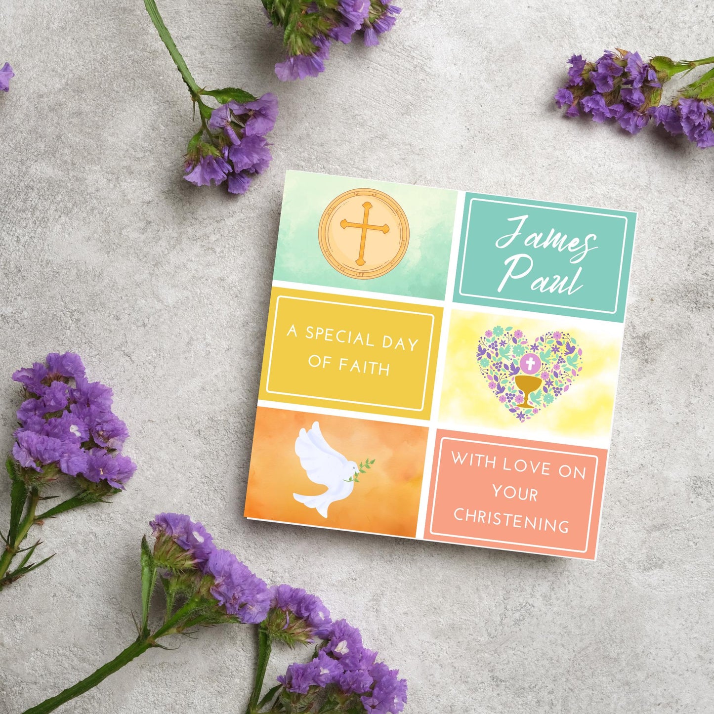 Christening Card, Baptism Card, Baby Baptism, Baby Christening, Naming Ceremony Card, Christian Baby Card, Card For Christening