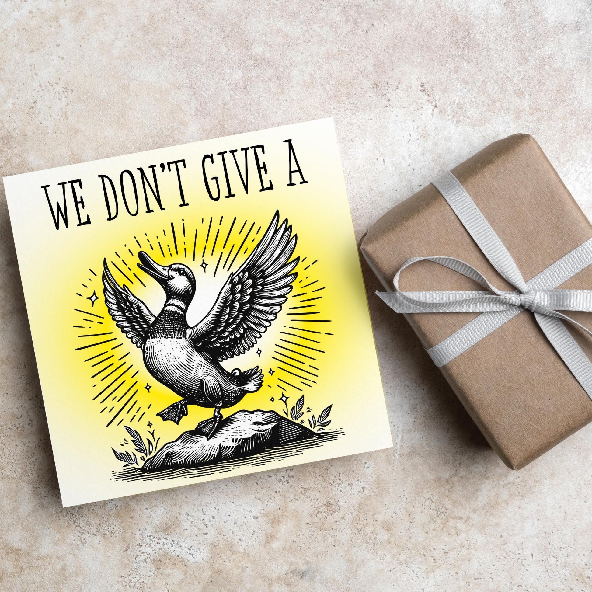 Duck Birthday Card, Fun Party Card, Duck Card, Animal Theme Birthday Card, Funny Duck Lover Card, Any Occasion Card, Rude Card, Card for Him