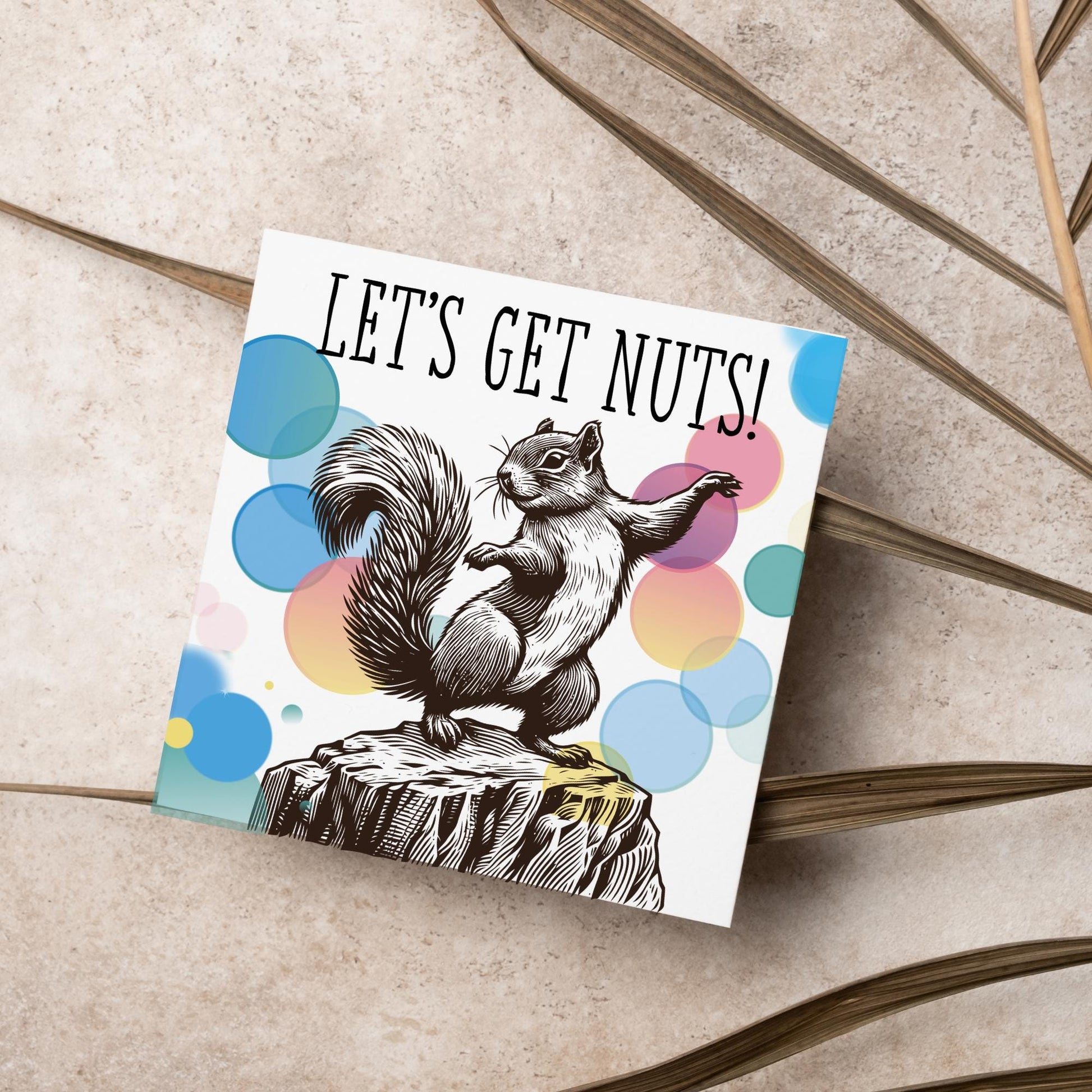 Party Squirrel Card, Fun Party Card, Squirrel Card, Animal Themed Birthday, Drinking Card, Funny Squirrel Lover Card, Any Occasion Card