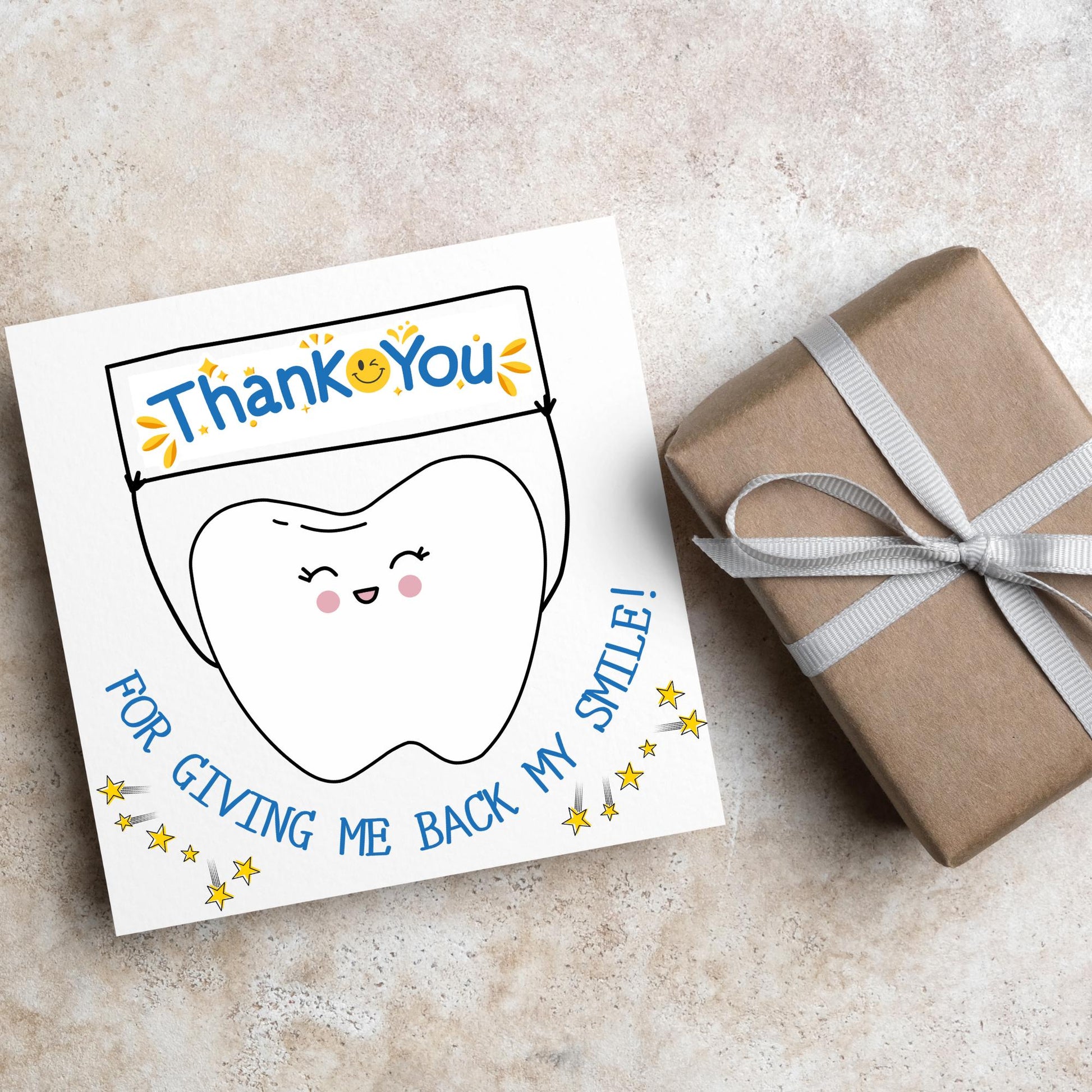 Thank You Card for Dentist, Card For Orthodontist, Dental Thank You Card, Thanks Dental Staff, Dentist Appreciation Card, Dental Nurse Card
