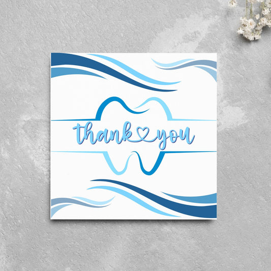 Thank You Card for Dentist, Card For Orthodontist, Dental Thank You Card, Thanks Dental Staff, Dentist Appreciation Card, Dental Nurse Card