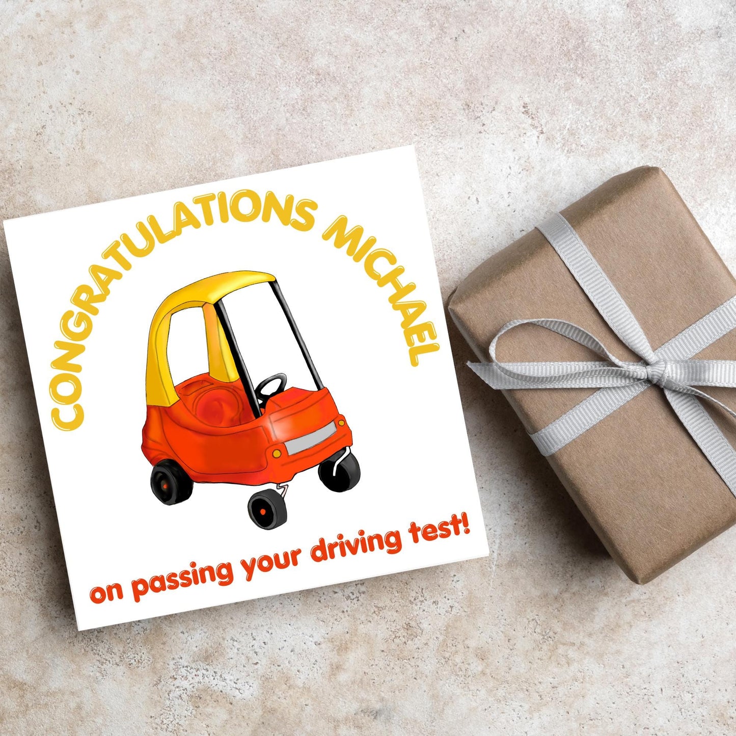 Personalised Driving Test Card, Congratulations You Passed, Custom New Driver Card, Cartoon Card, Passed Test Card, Congratulations