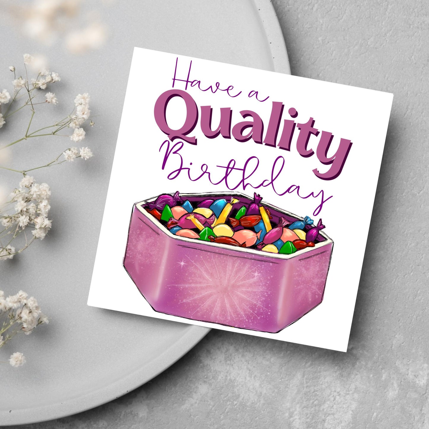 British Humour Birthday Card, Quality Chocolate Street Card, British Birthday Card, Chocolate Birthday Card, Card for Grandad, for Mum