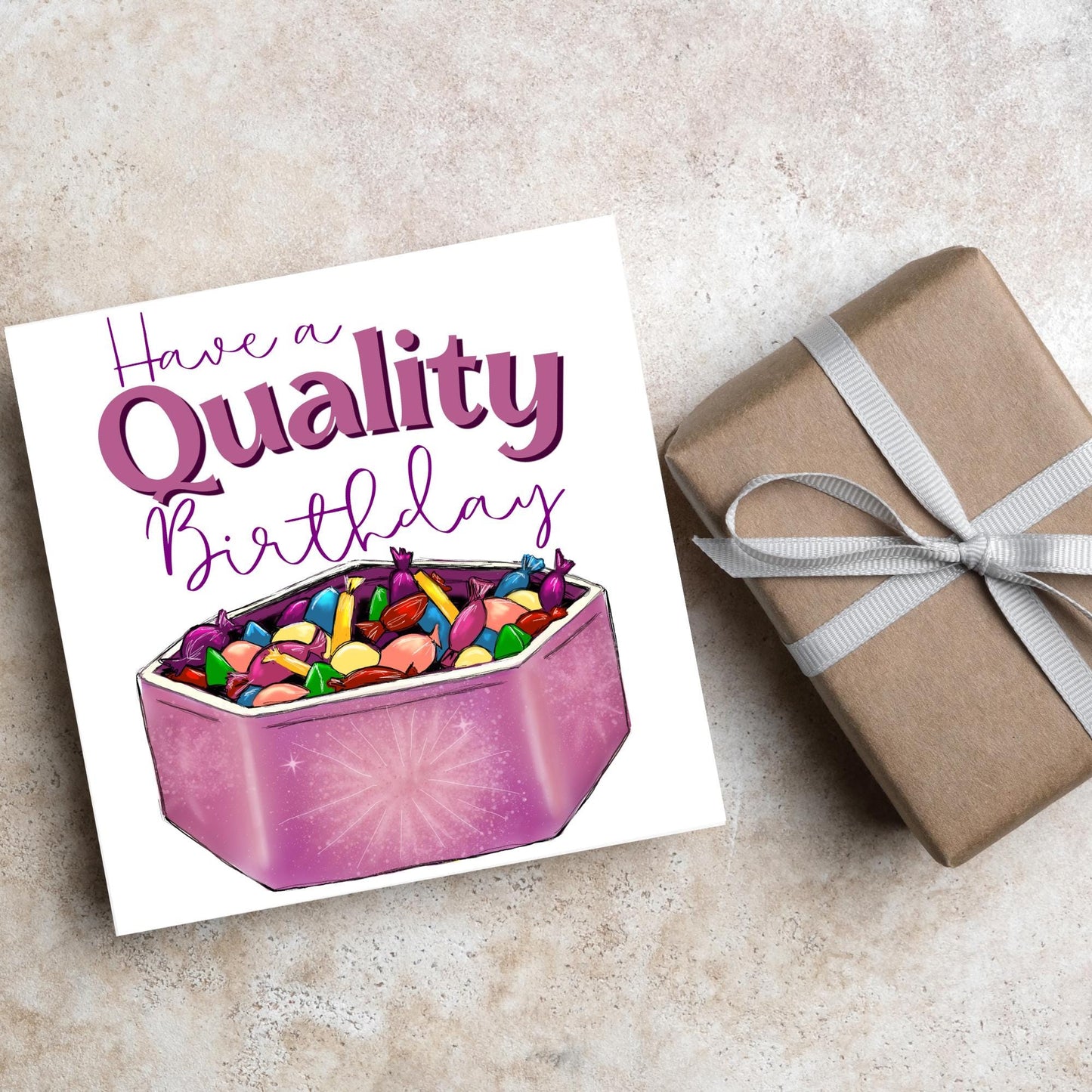British Humour Birthday Card, Quality Chocolate Street Card, British Birthday Card, Chocolate Birthday Card, Card for Grandad, for Mum