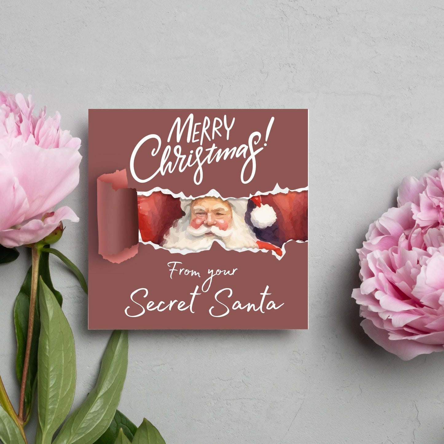 Secret Santa Christmas Card, Office Card, Work Card, Xmas Card, Co Worker Card, Colleague Card, Secret Santa Idea