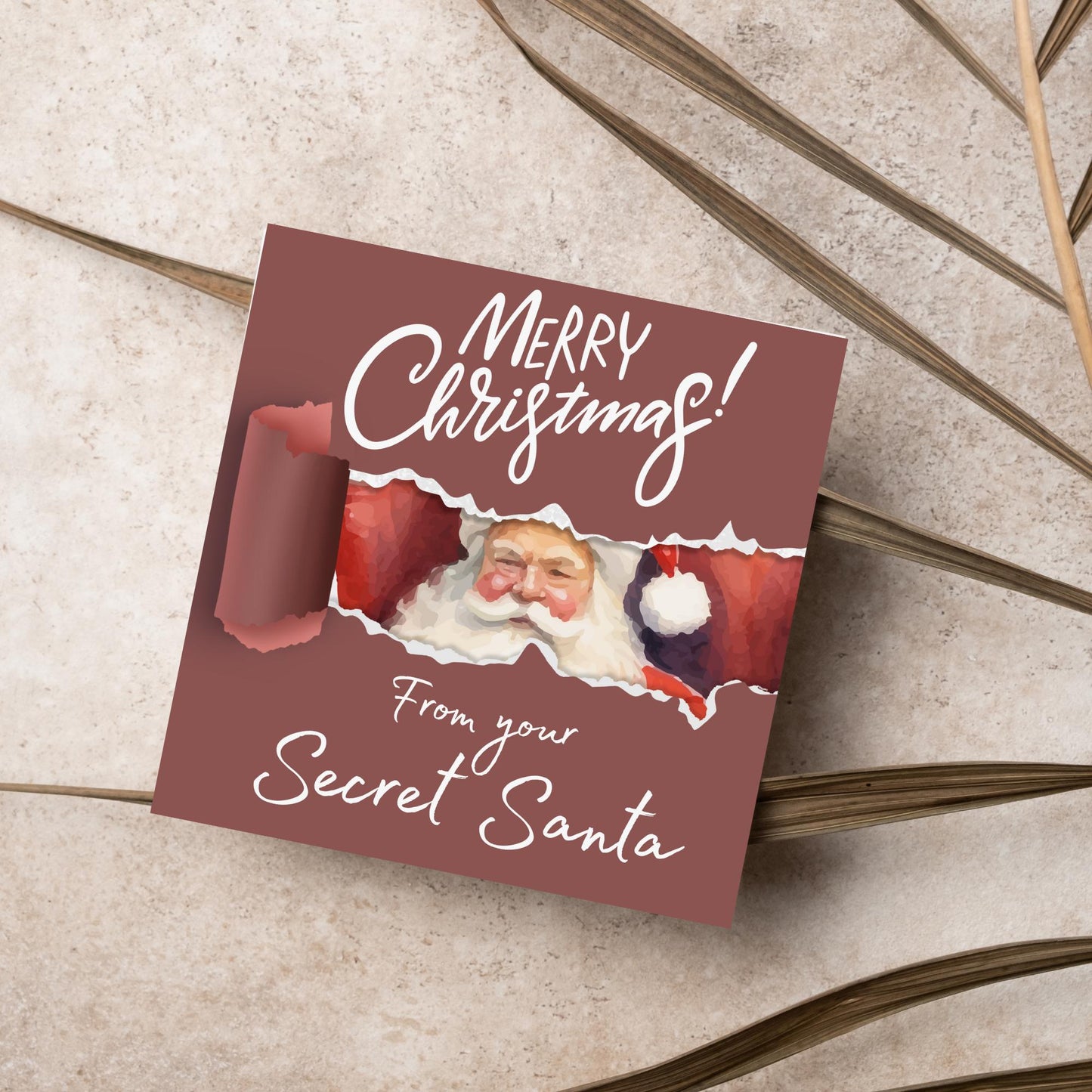 Secret Santa Christmas Card, Office Card, Work Card, Xmas Card, Co Worker Card, Colleague Card, Secret Santa Idea