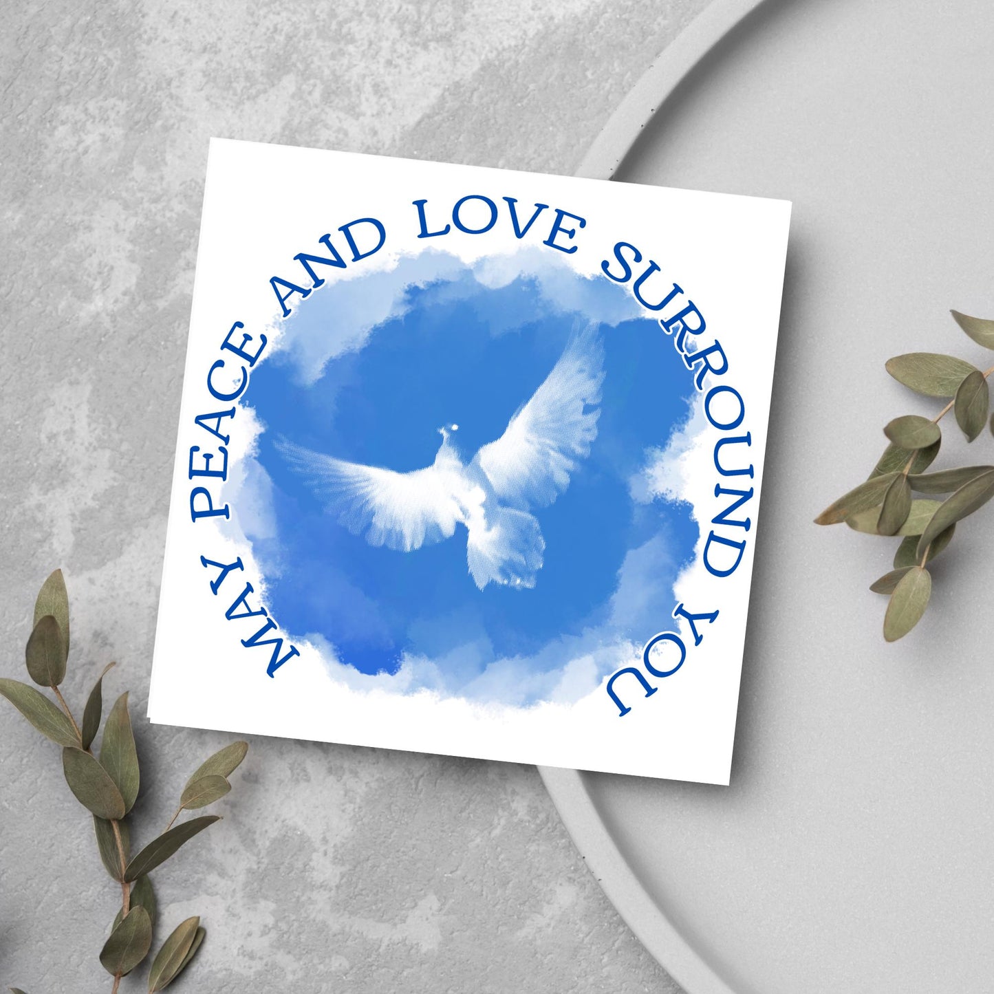 Sorry for Your Loss Card, Bereavement Card, Deepest Sympathy Card, Card for Loss, Rest in Peace, Funeral Card, Condolences Card, Dove Card