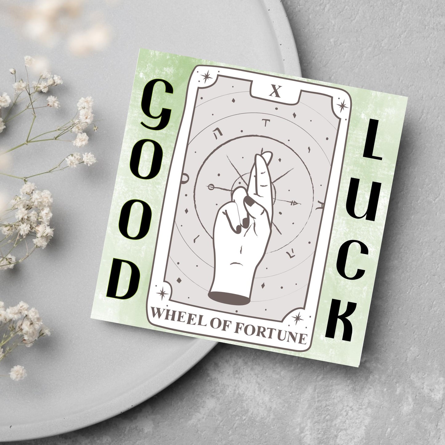 Good Luck Card, Exam Card, Tarot Good Luck Card, Driving Test, Travelling Card, New Job Card, Emigrating Card, Leaving Card
