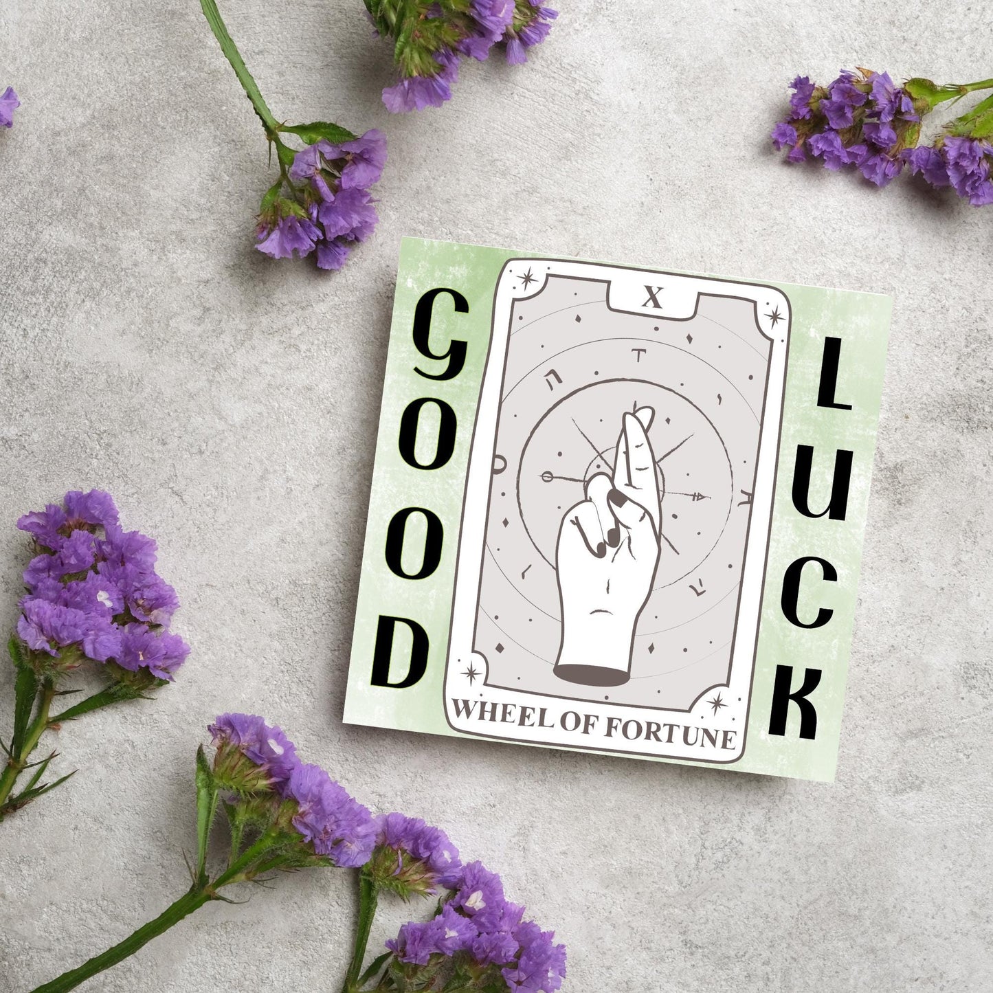 Good Luck Card, Exam Card, Tarot Good Luck Card, Driving Test, Travelling Card, New Job Card, Emigrating Card, Leaving Card