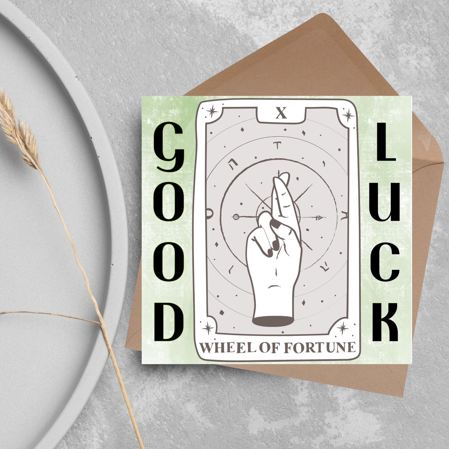 Good Luck Card, Exam Card, Tarot Good Luck Card, Driving Test, Travelling Card, New Job Card, Emigrating Card, Leaving Card