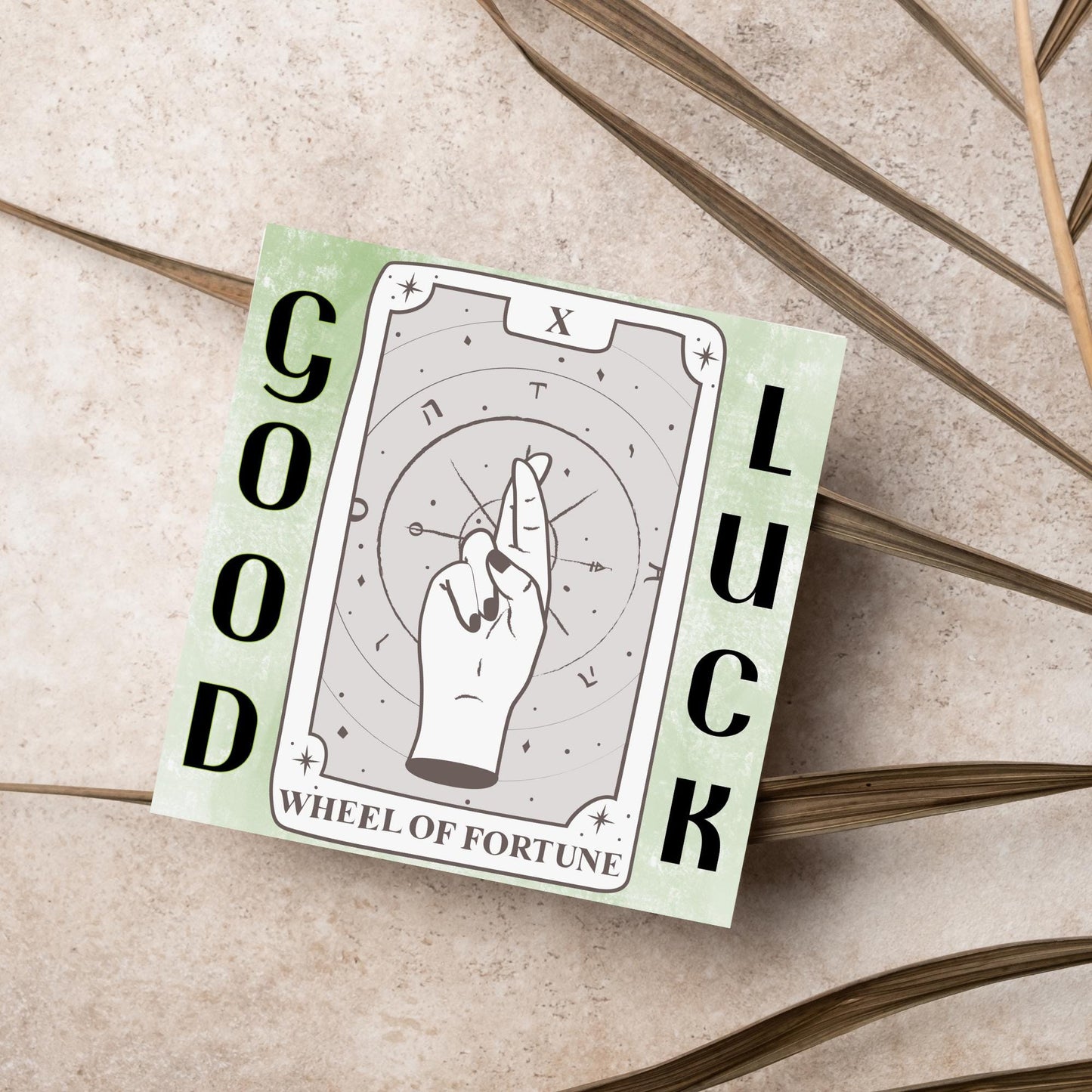 Good Luck Card, Exam Card, Tarot Good Luck Card, Driving Test, Travelling Card, New Job Card, Emigrating Card, Leaving Card