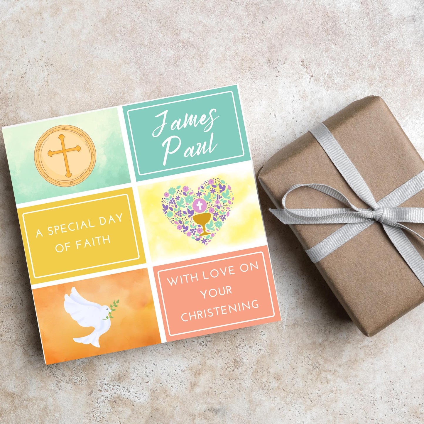 Christening Card, Baptism Card, Baby Baptism, Baby Christening, Naming Ceremony Card, Christian Baby Card, Card For Christening