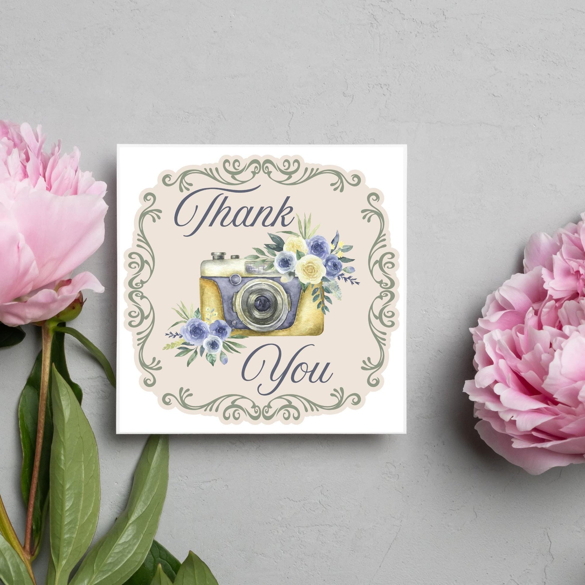 Thank You Card for Wedding Photographer, Thanks Photographer, Wedding Thank You, Photography Thanks Card, Thank You Photo Card