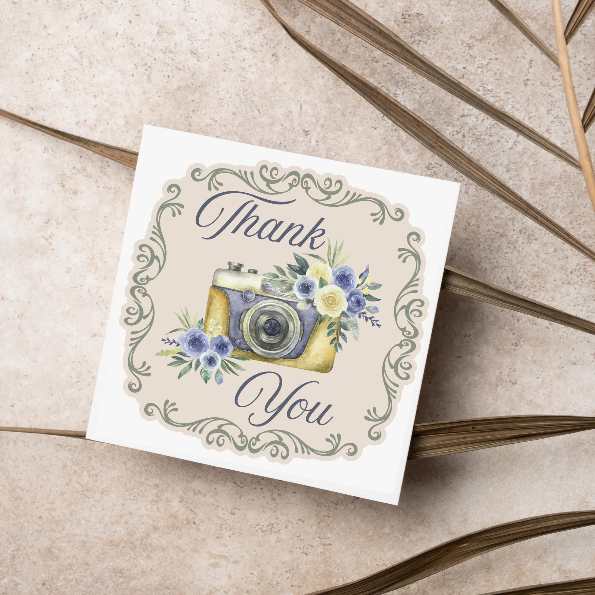 Thank You Card for Wedding Photographer, Thanks Photographer, Wedding Thank You, Photography Thanks Card, Thank You Photo Card