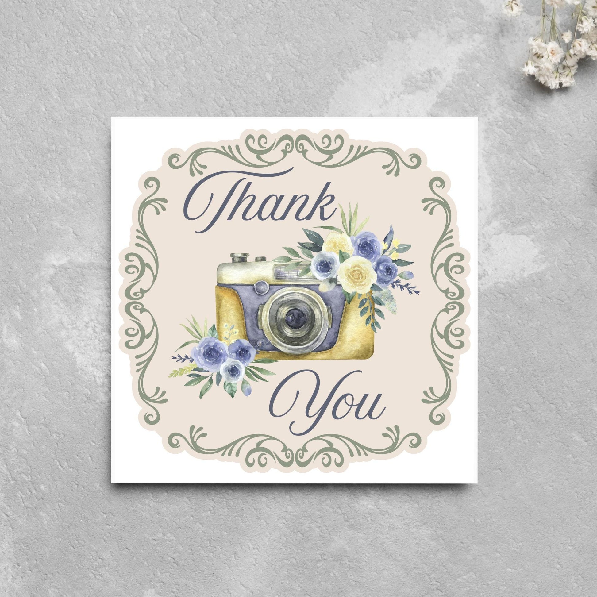Thank You Card for Wedding Photographer, Thanks Photographer, Wedding Thank You, Photography Thanks Card, Thank You Photo Card