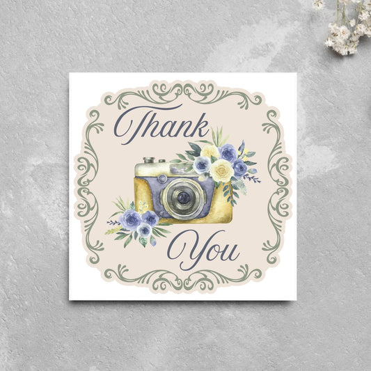 Thank You Card for Wedding Photographer, Thanks Photographer, Wedding Thank You, Photography Thanks Card, Thank You Photo Card