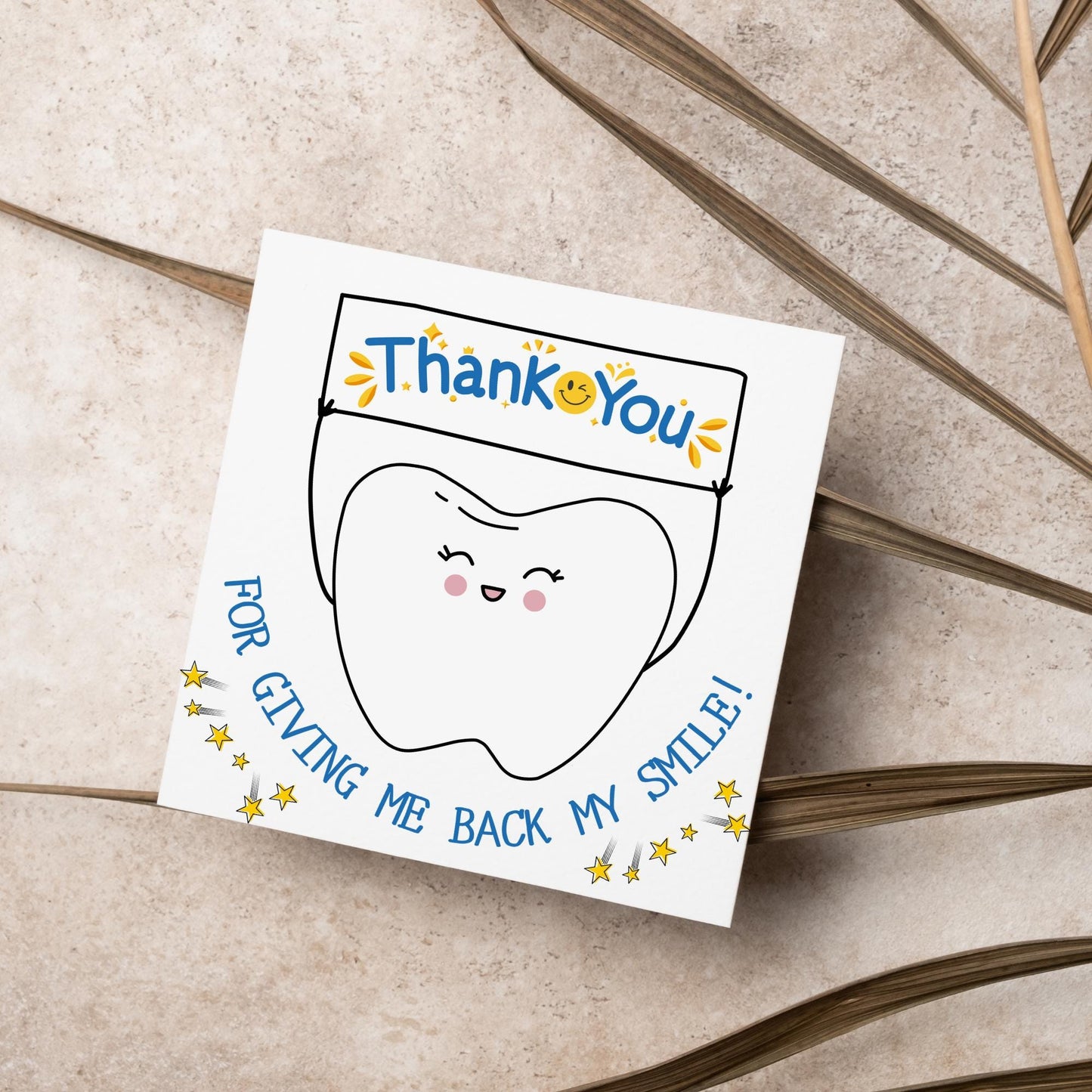 Thank You Card for Dentist, Card For Orthodontist, Dental Thank You Card, Thanks Dental Staff, Dentist Appreciation Card, Dental Nurse Card