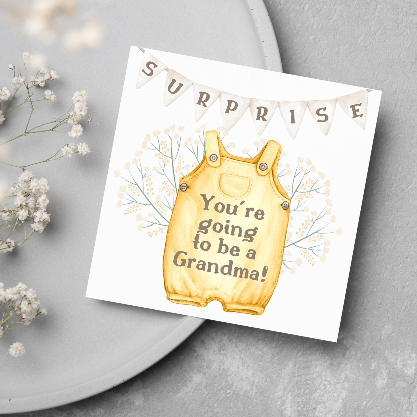 Pregnancy Announcement Card for Family Member, You're going to be an Aunt, Uncle, Grandma, Grandad, Personalised Pregnancy Announcement