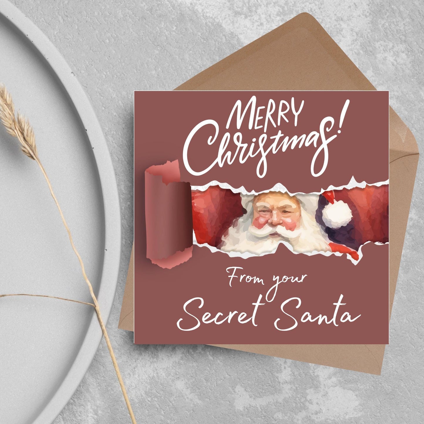 Secret Santa Christmas Card, Office Card, Work Card, Xmas Card, Co Worker Card, Colleague Card, Secret Santa Idea