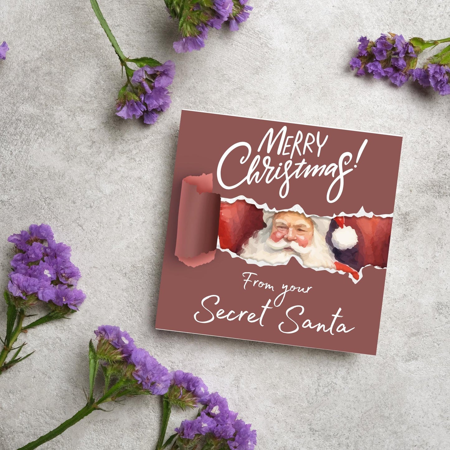 Secret Santa Christmas Card, Office Card, Work Card, Xmas Card, Co Worker Card, Colleague Card, Secret Santa Idea
