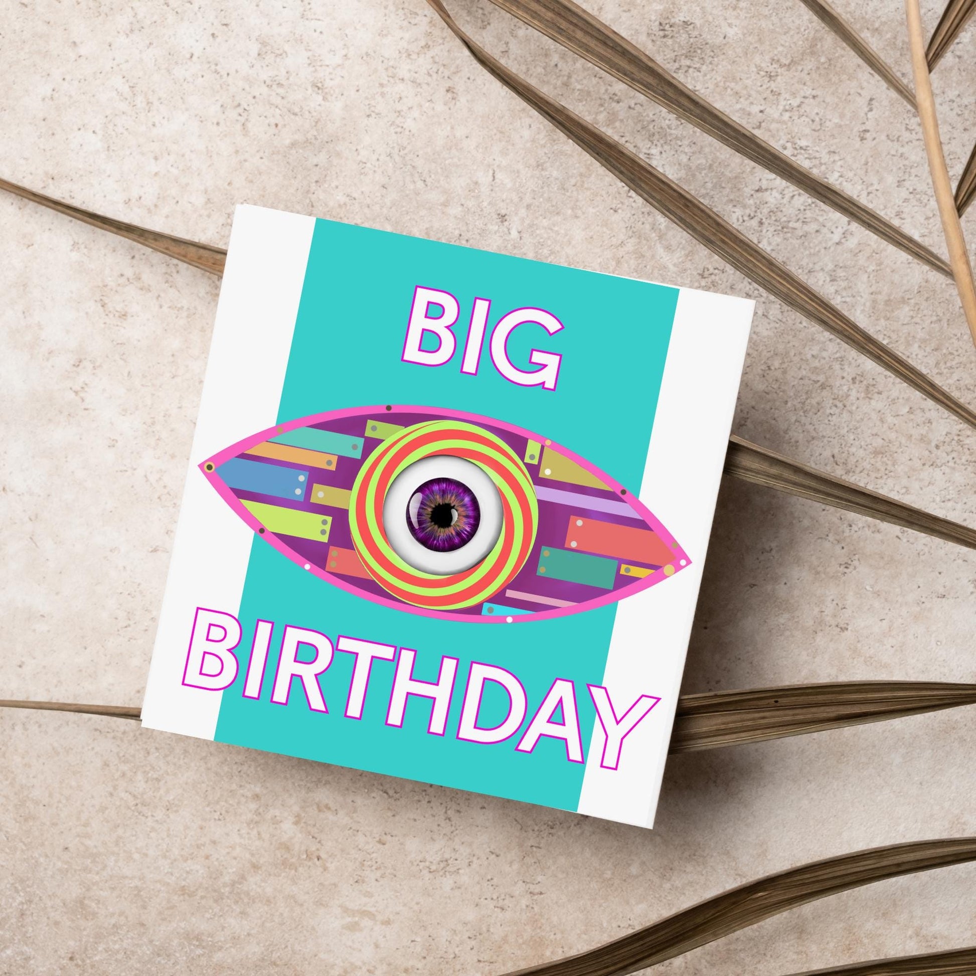 Big Brother Themed Birthday Card, Funny Birthday Card, Card for Brother, Birthday Card for Sister, Fan Card, Card for housemate