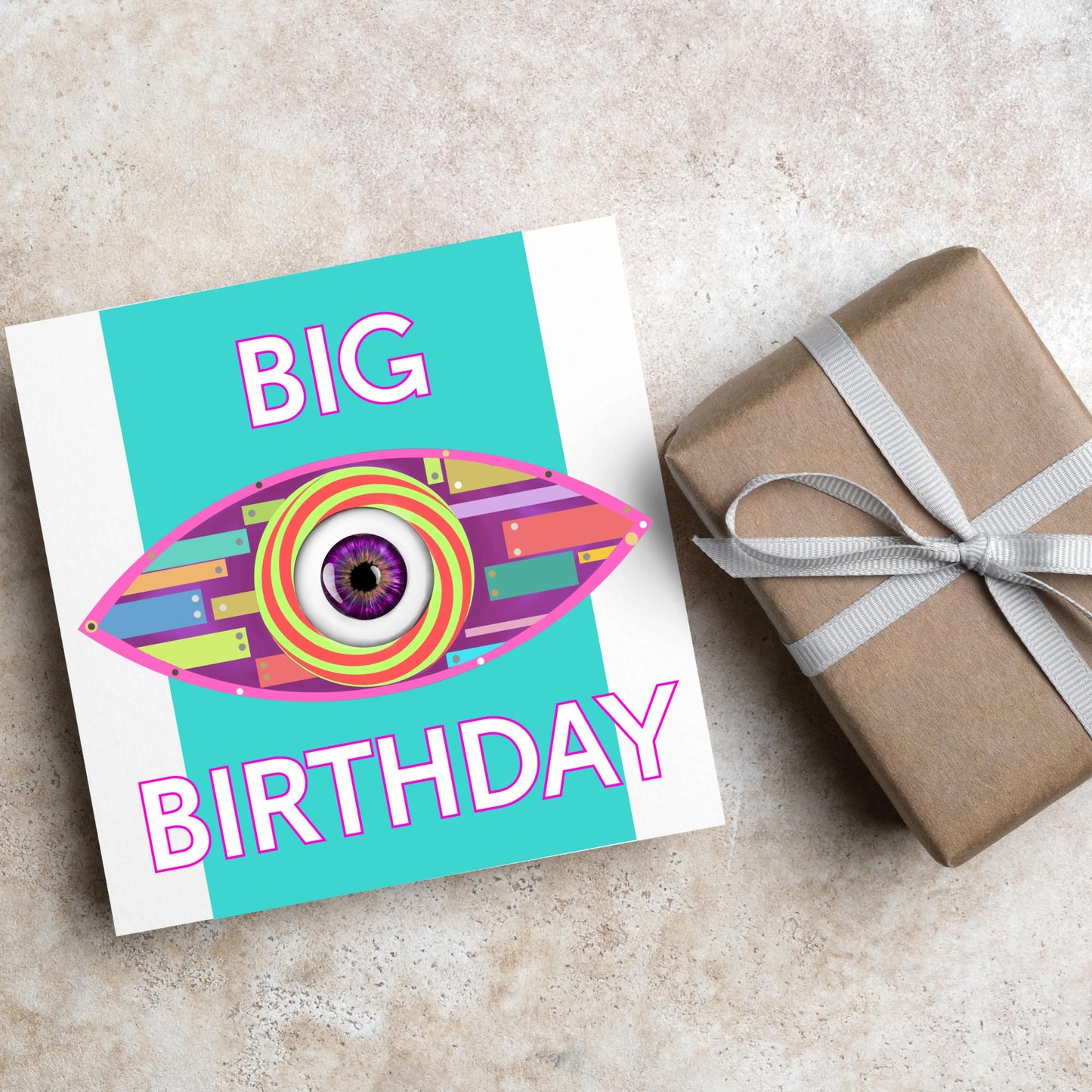 Big Brother Themed Birthday Card, Funny Birthday Card, Card for Brother, Birthday Card for Sister, Fan Card, Card for housemate