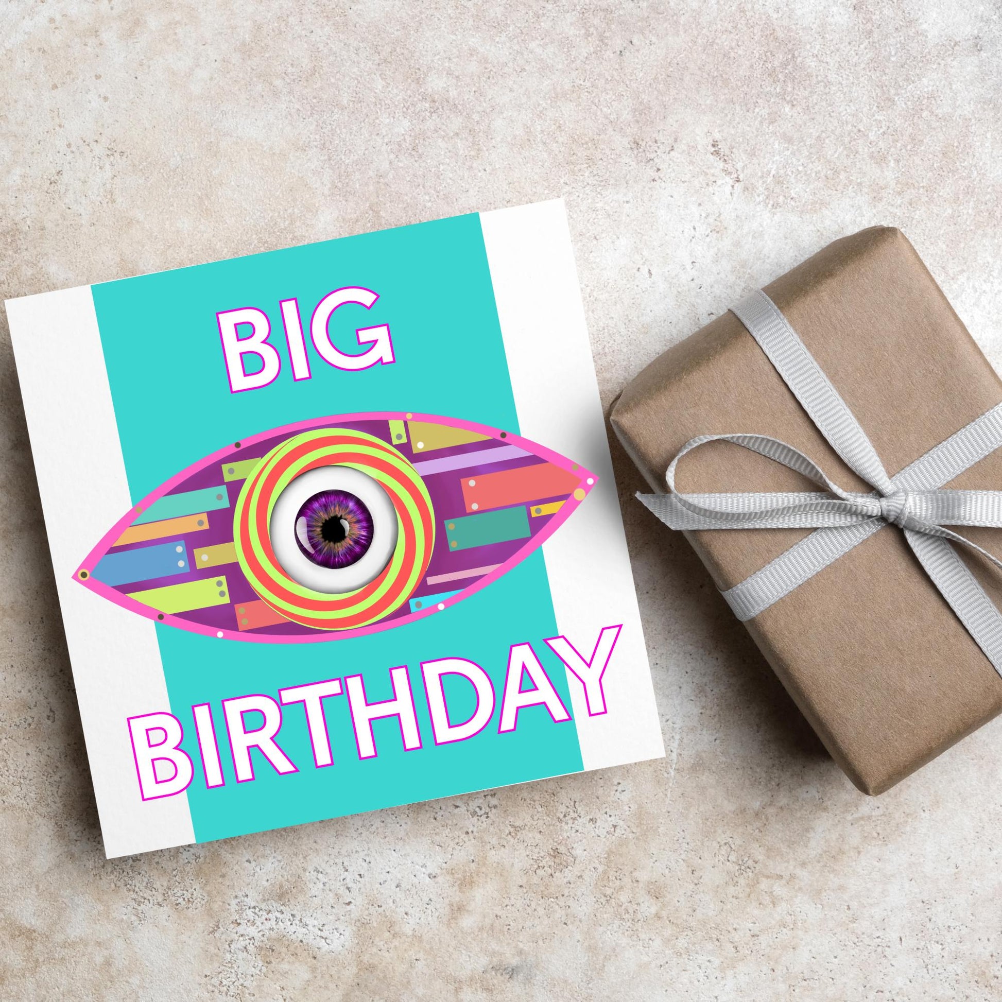 Big Brother Themed Birthday Card, Funny Birthday Card, Card for Brother, Birthday Card for Sister, Fan Card, Card for housemate