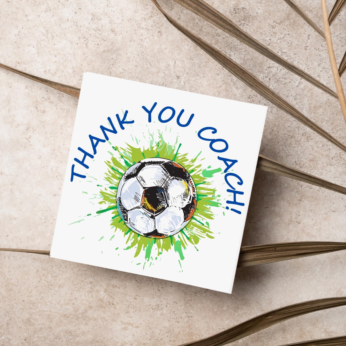 Thank You Coach Card, Team Coach Card, Card for Football Coach, Football Match Card, Coach Retirement Card, Football Card, Team Coach Card