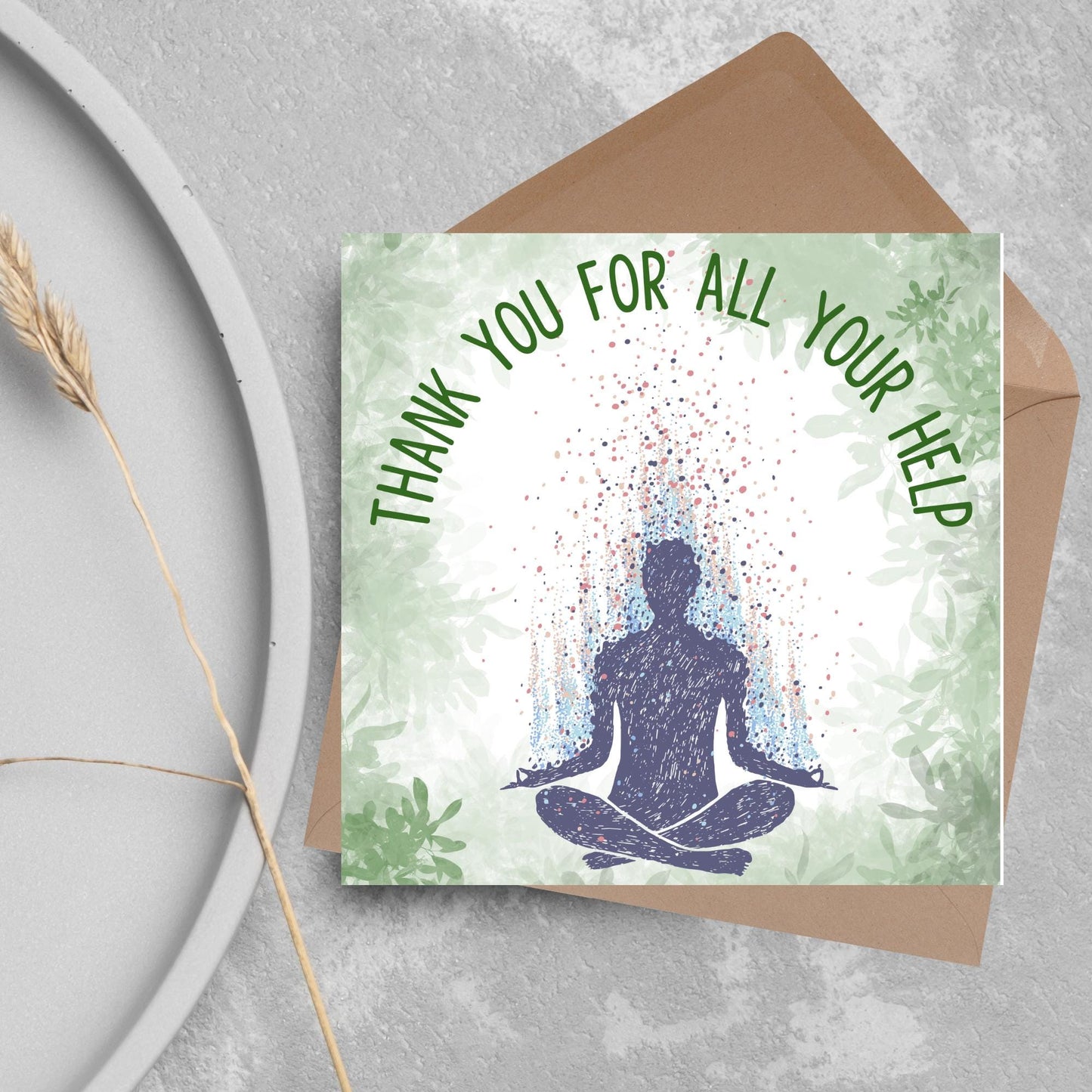 Thank You Card for Therapist, Card for Counsellor, Holistic Card, Healer Card, Psychologist Thank You Card, EMDR, CBT, DBT Thanks Card