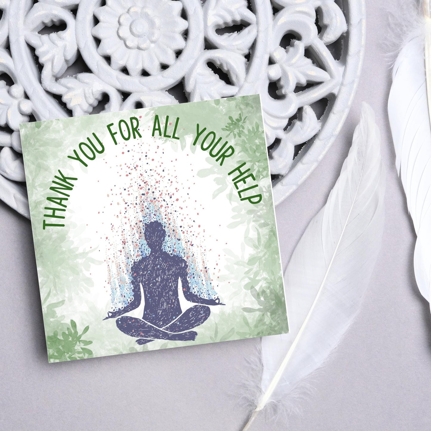 Thank You Card for Therapist, Card for Counsellor, Holistic Card, Healer Card, Psychologist Thank You Card, EMDR, CBT, DBT Thanks Card