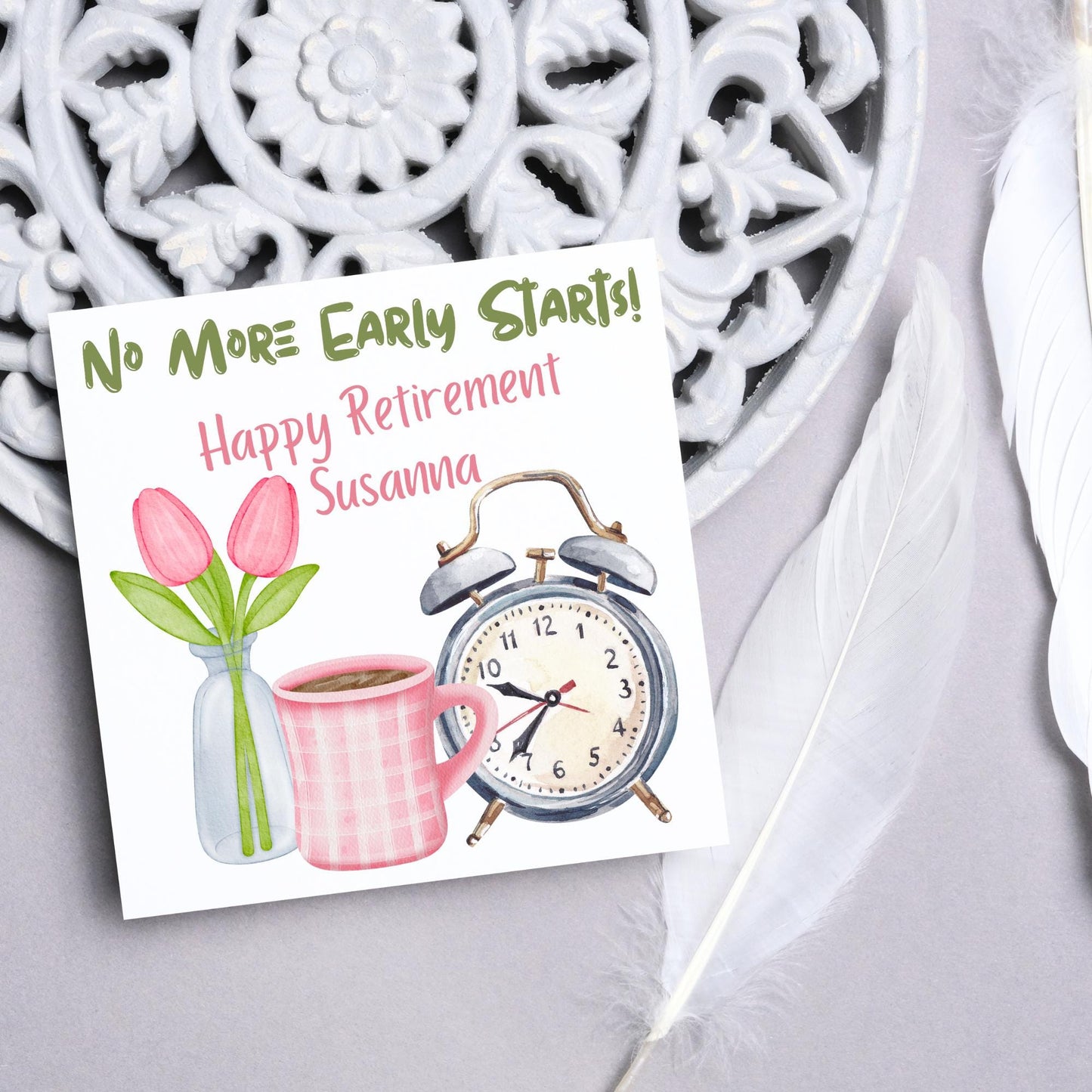 Personalised Name Retirement Card, Leaving Card for Him, Card for Her, Congratulations Card, Retired Card, Retiring, We'll Miss You Card