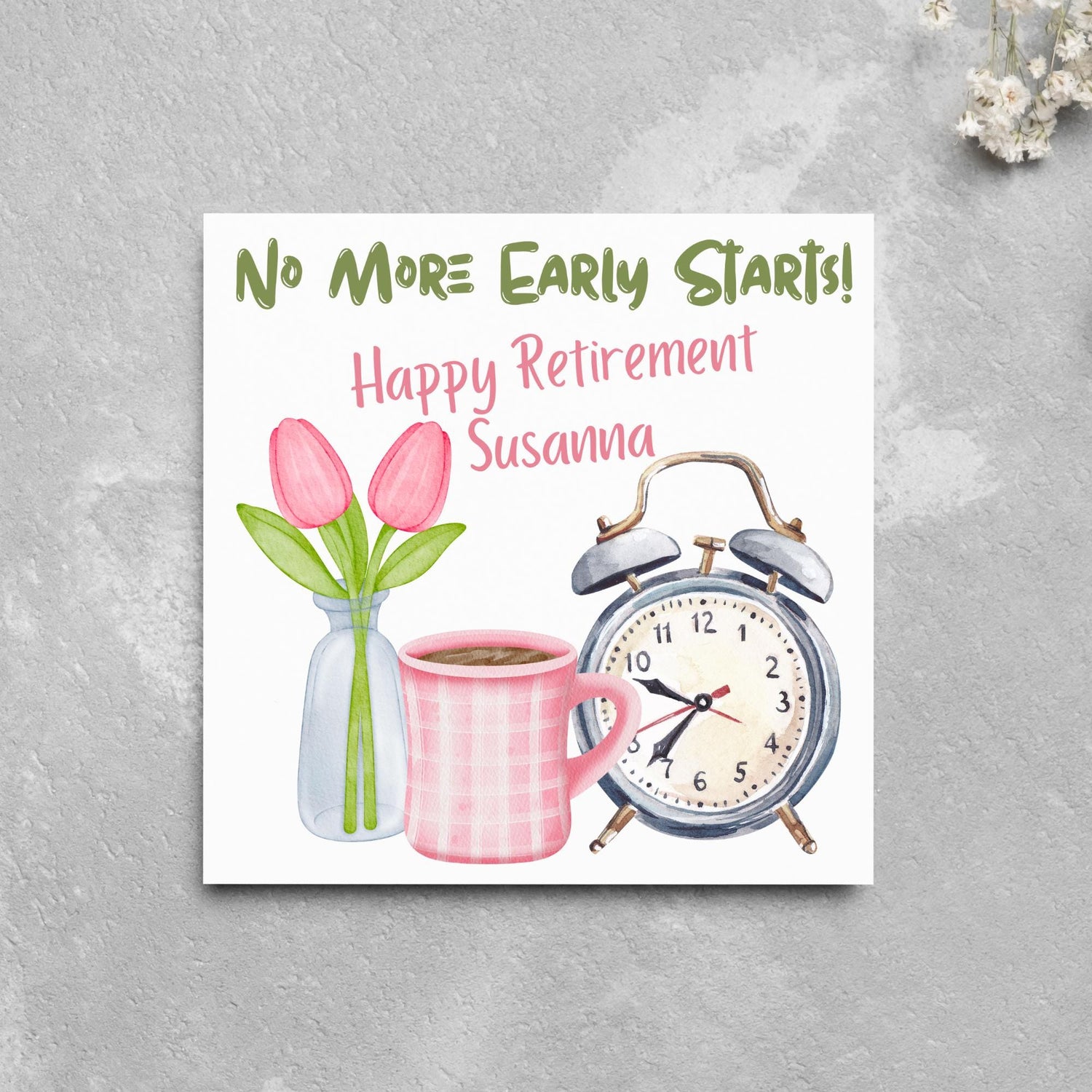 Personalised Name Retirement Card, Leaving Card for Him, Card for Her, Congratulations Card, Retired Card, Retiring, We'll Miss You Card