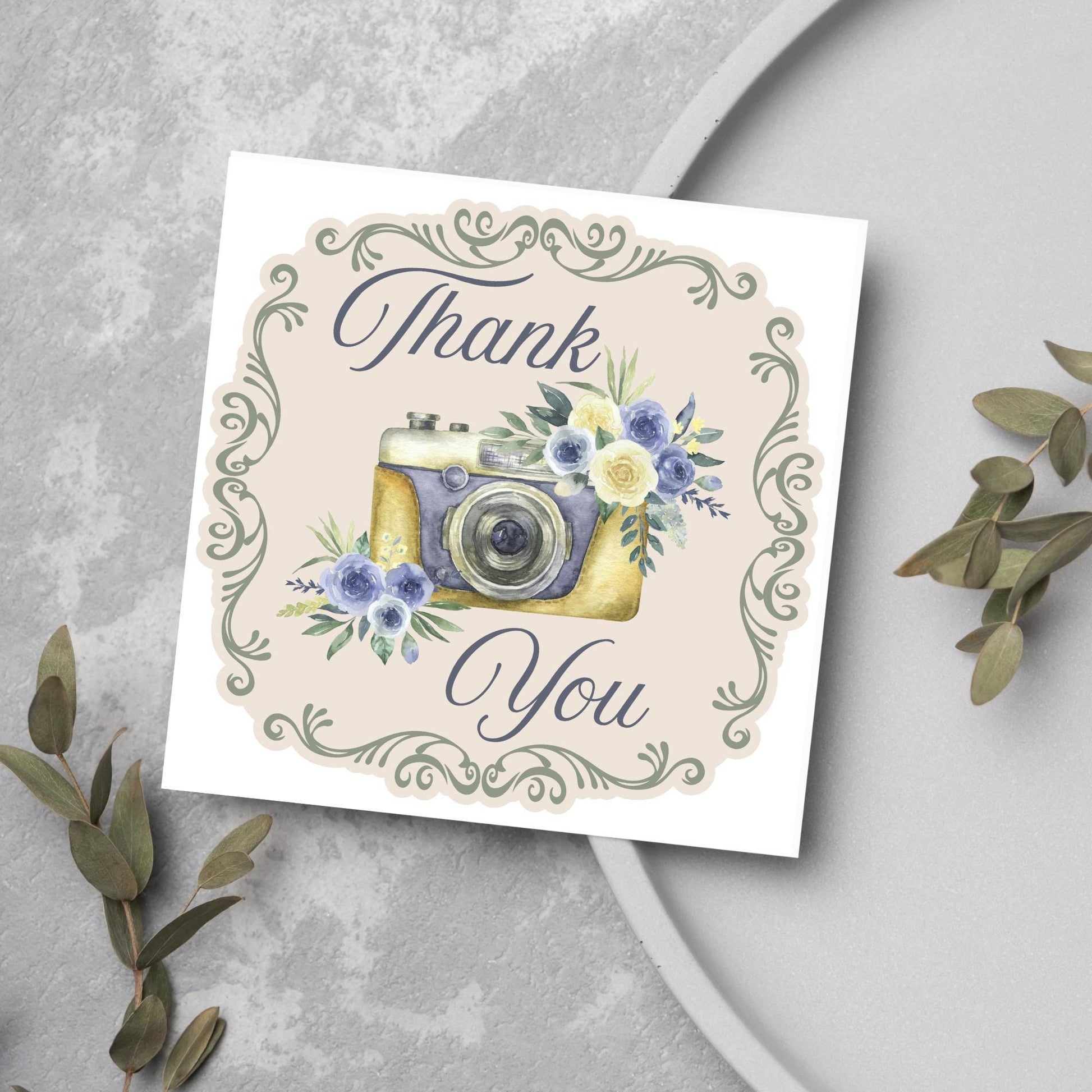 Thank You Card for Wedding Photographer, Thanks Photographer, Wedding Thank You, Photography Thanks Card, Thank You Photo Card
