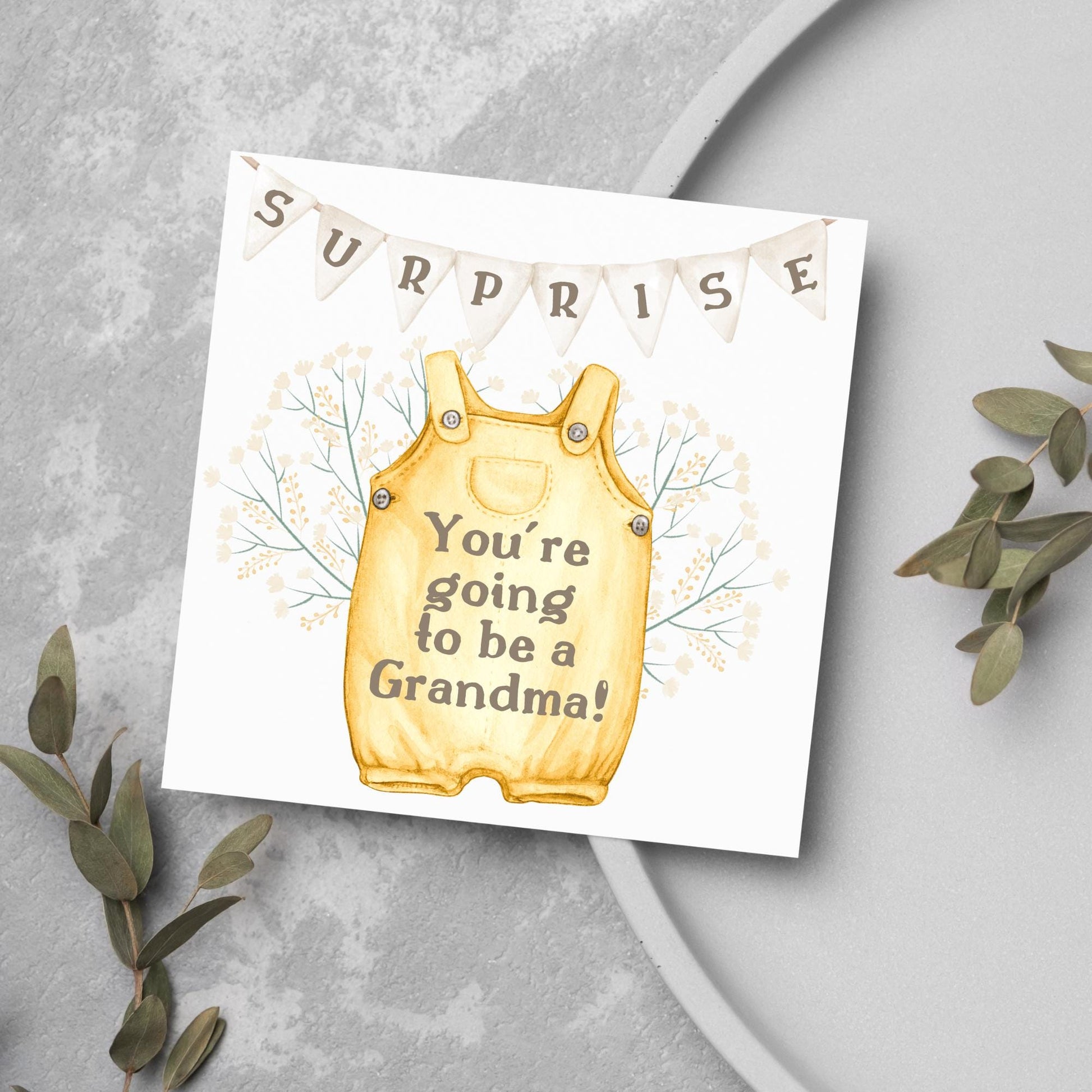 Pregnancy Announcement Card for Family Member, You're going to be an Aunt, Uncle, Grandma, Grandad, Personalised Pregnancy Announcement