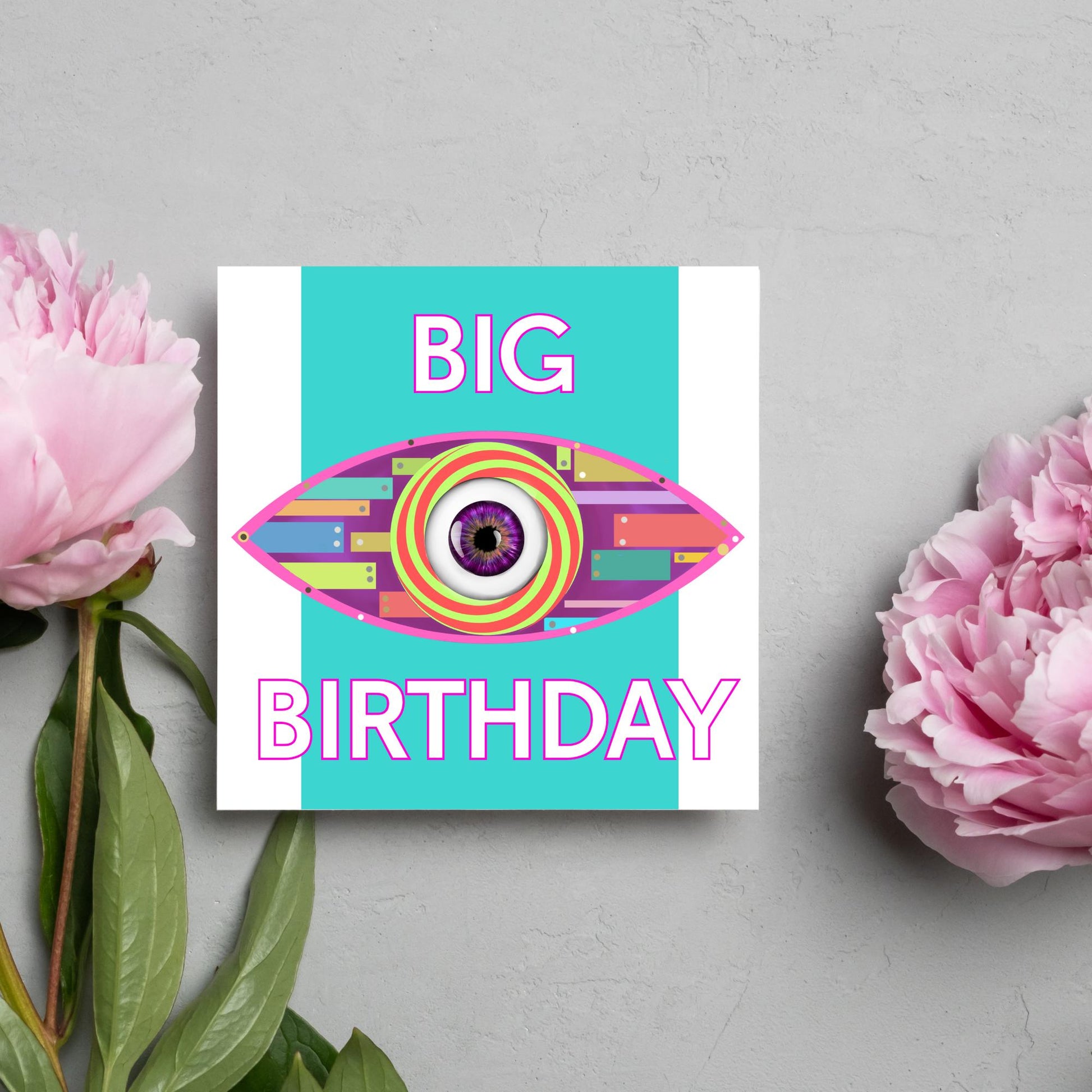 Big Brother Themed Birthday Card, Funny Birthday Card, Card for Brother, Birthday Card for Sister, Fan Card, Card for housemate