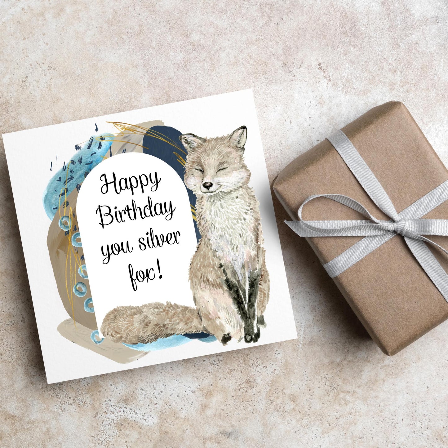 Birthday Card for Husband, 50th Birthday Card, Card for Him, Silver Fox, Card for Boyfriend, 60th Birthday Card, Birthday Card for Man