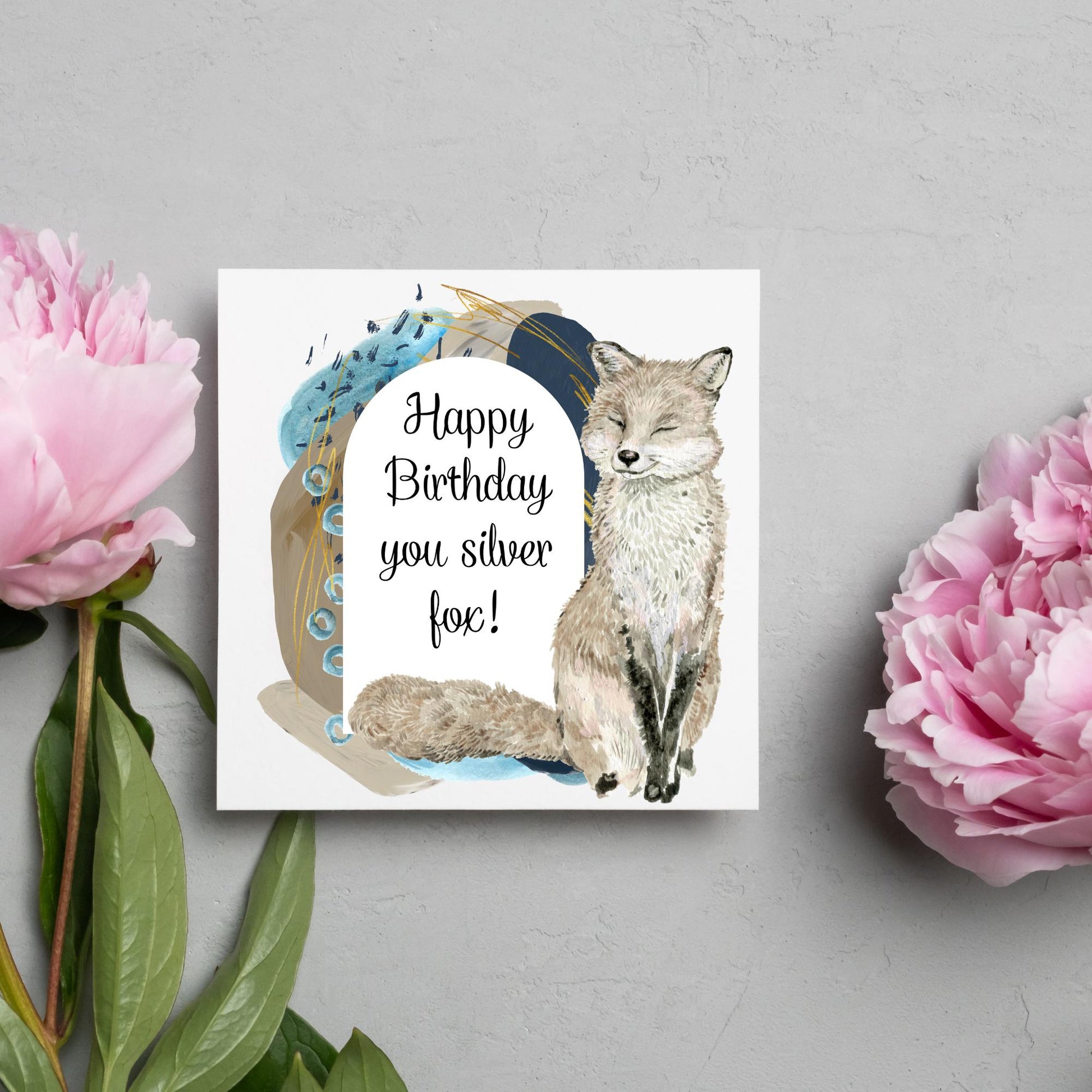 Birthday Card for Husband, 50th Birthday Card, Card for Him, Silver Fox, Card for Boyfriend, 60th Birthday Card, Birthday Card for Man